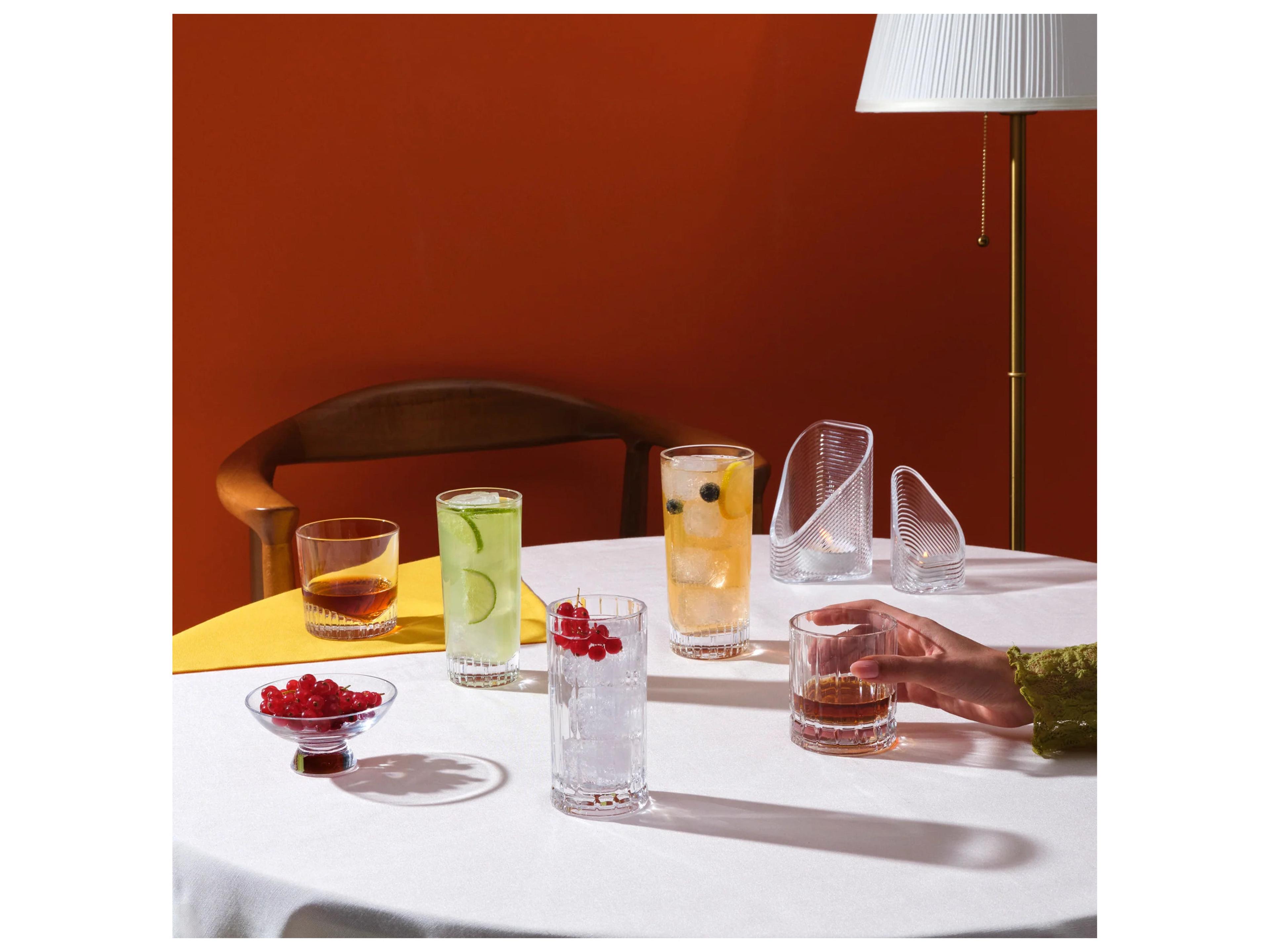 NUDE Wayne Clear Highball Glass Set of 4