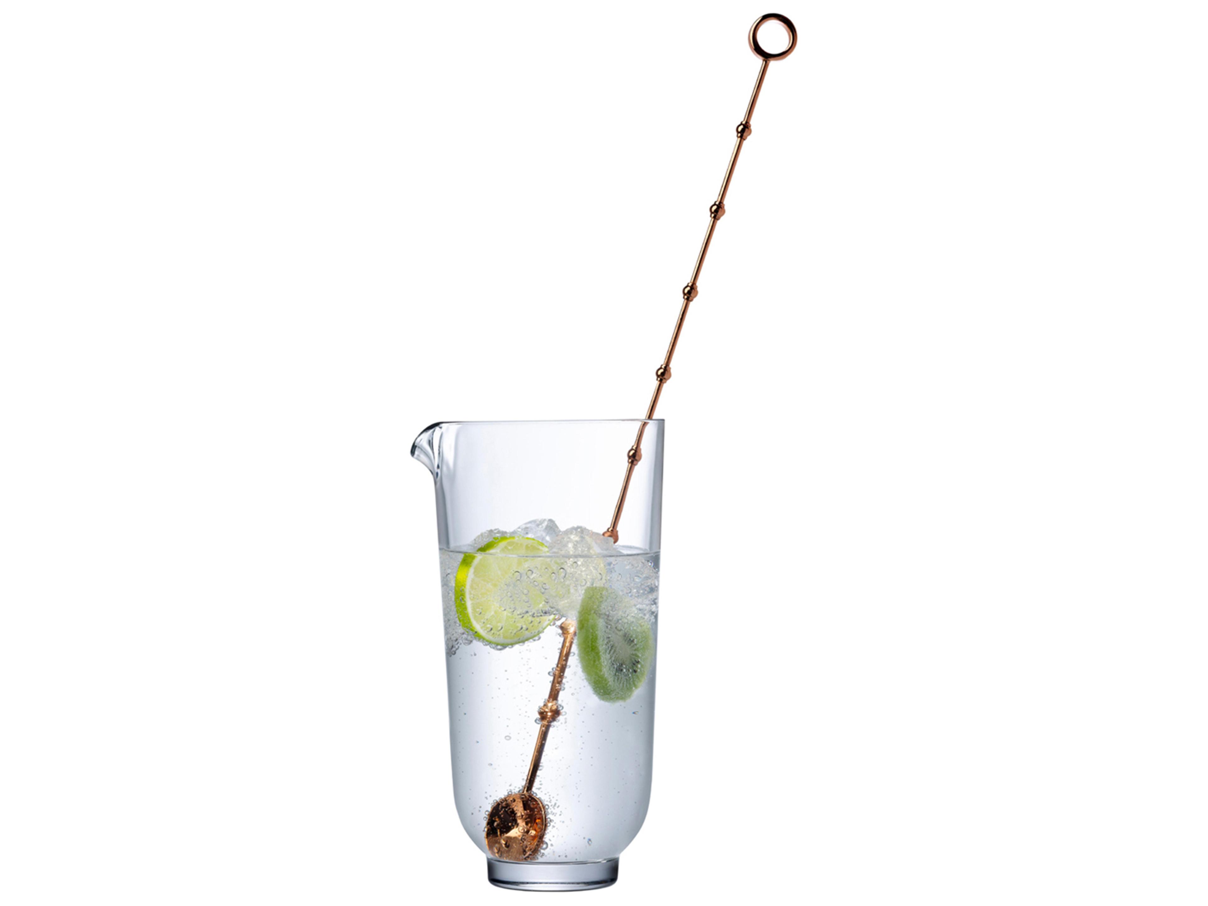 NUDE Hepburn Mixing Glass and Metal Stirrer