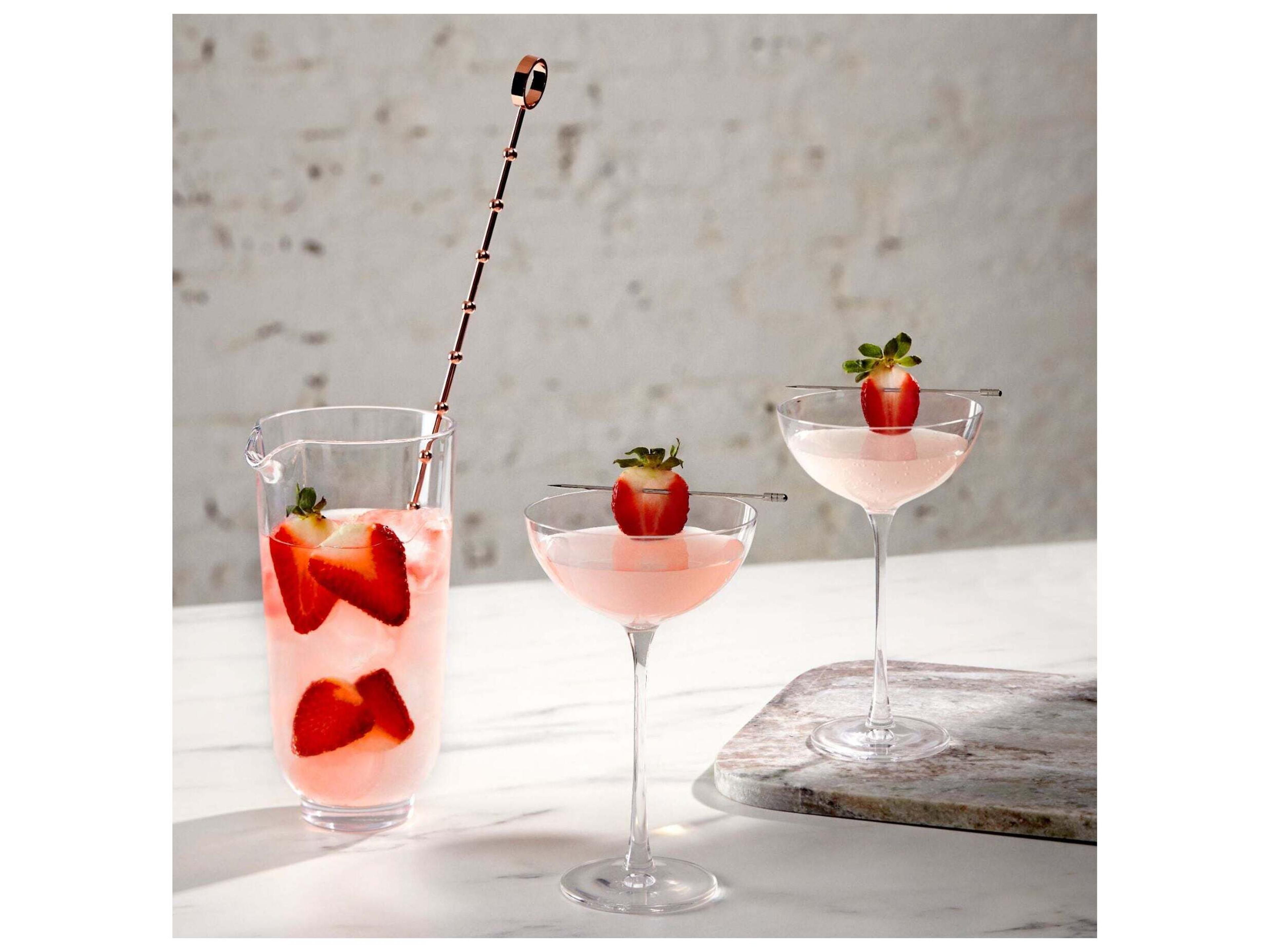 NUDE Hepburn Mixing Glass and Metal Stirrer