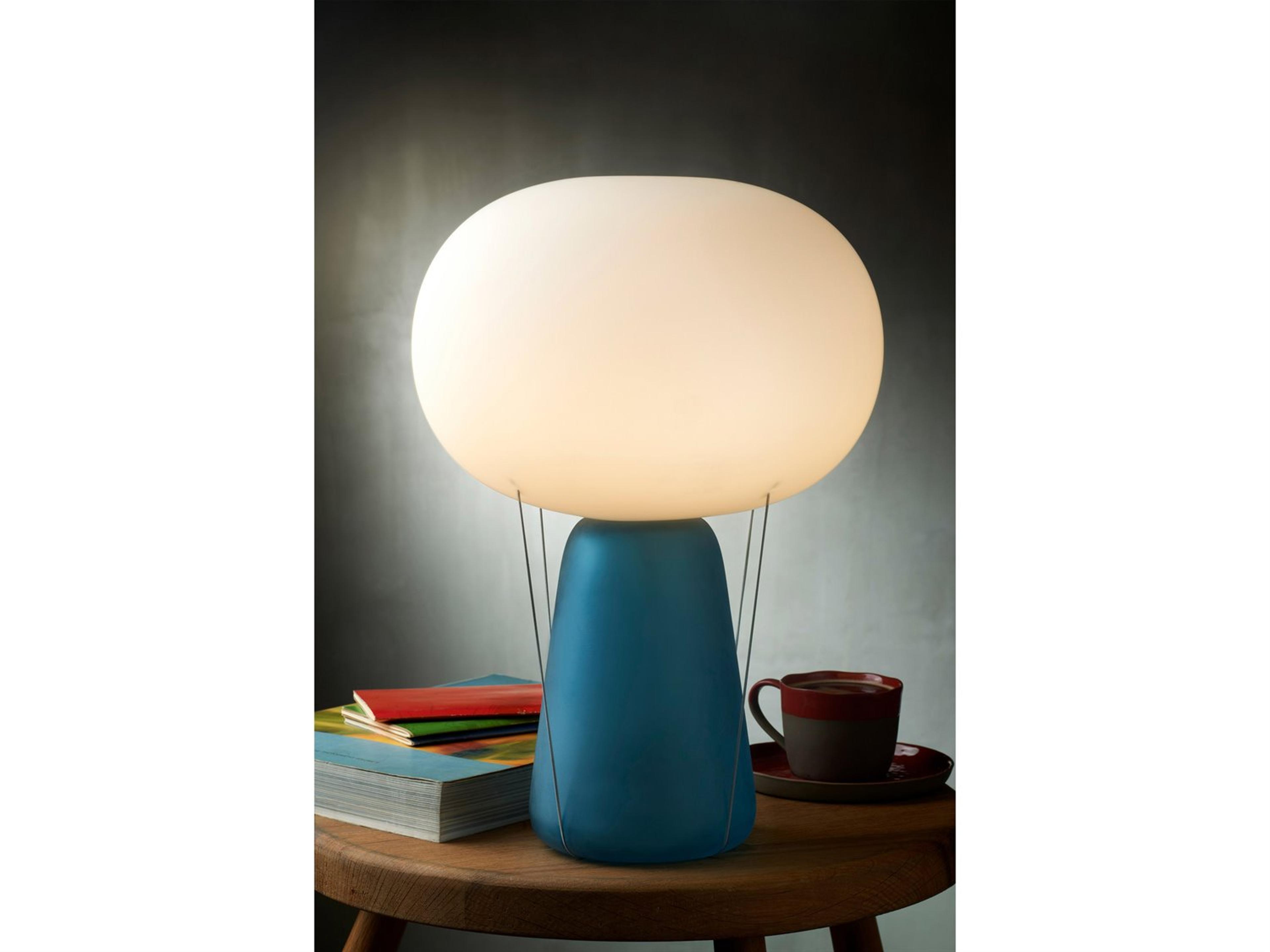 NUDE Blow Opal Blue Table Lamp