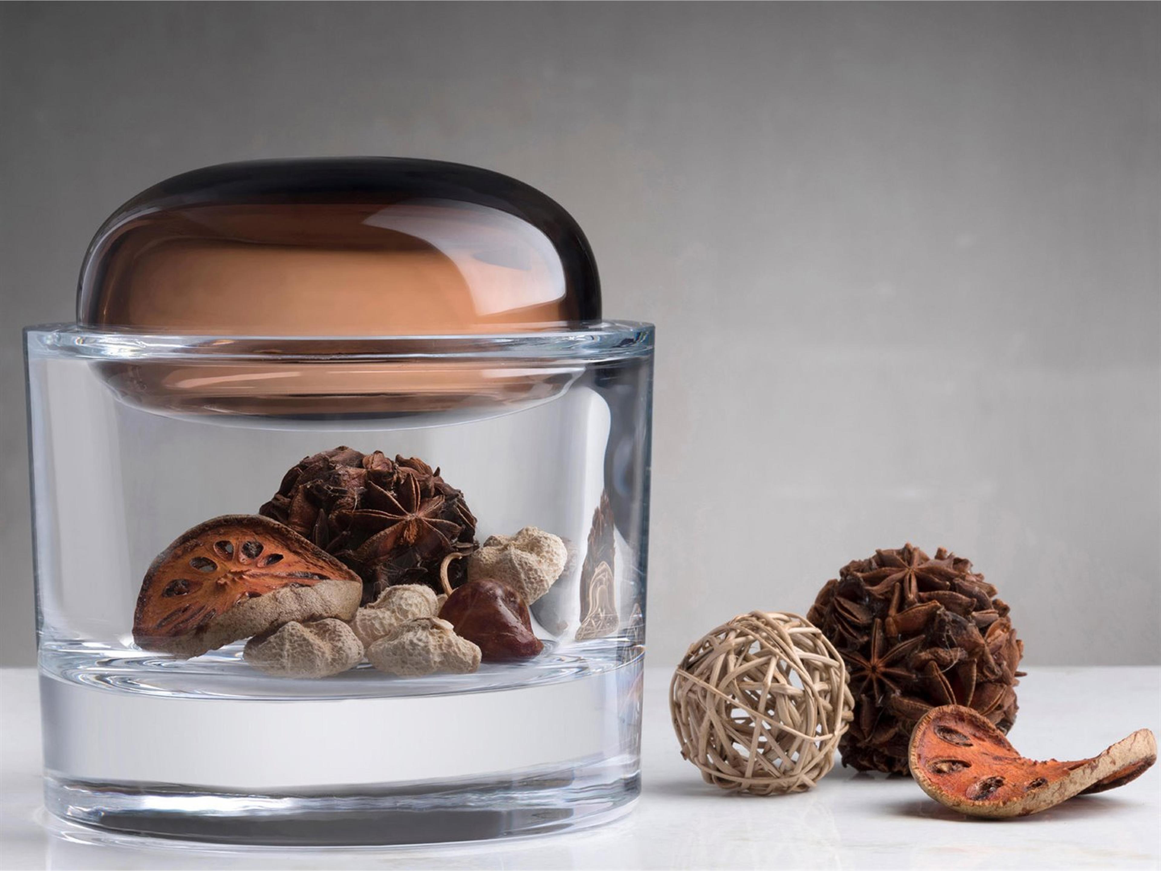 NUDE Ecrin Caramel Lid Storage Box