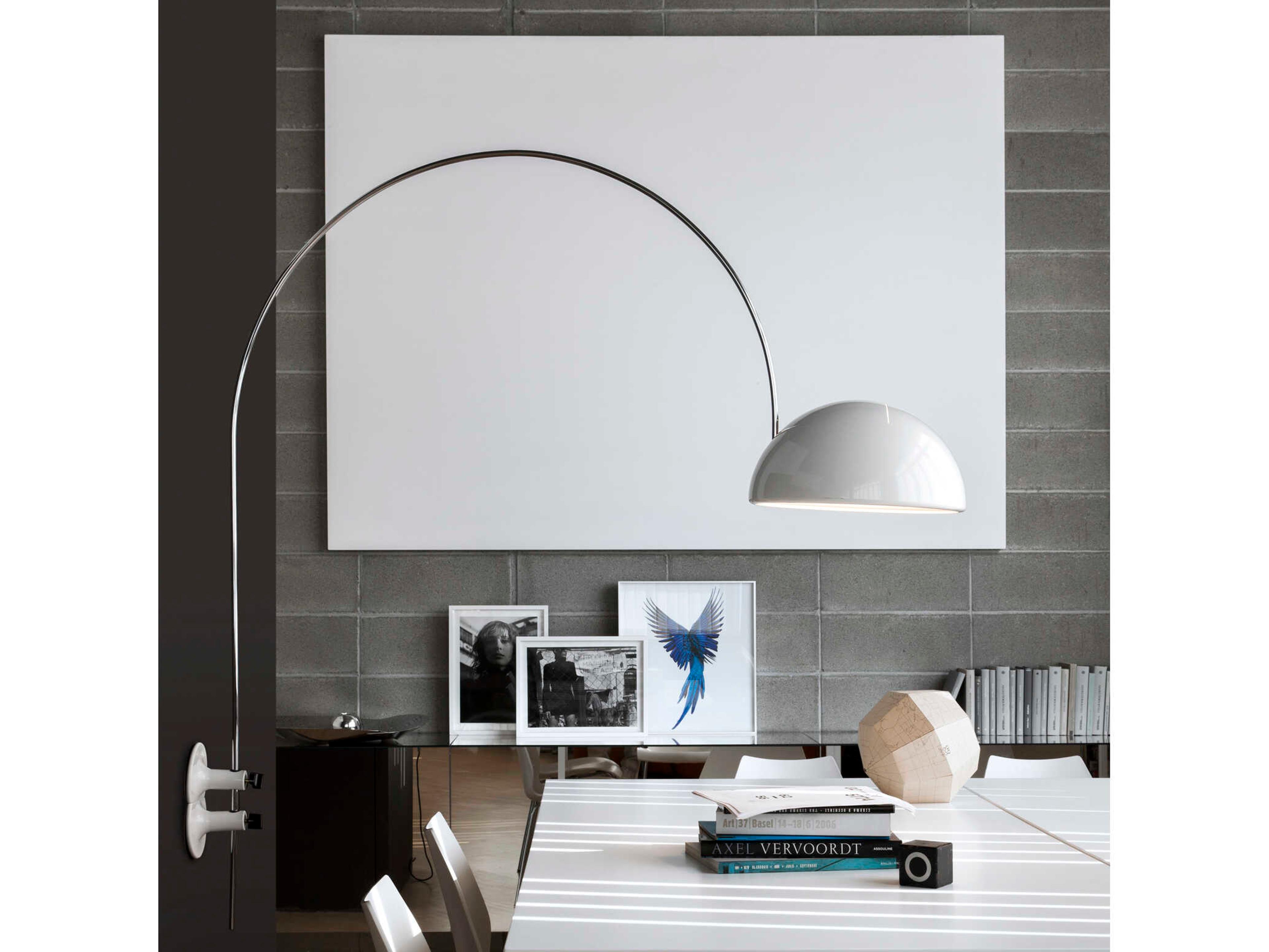 Oluce Coupe 1-Light Lacquered White Wall Sconce