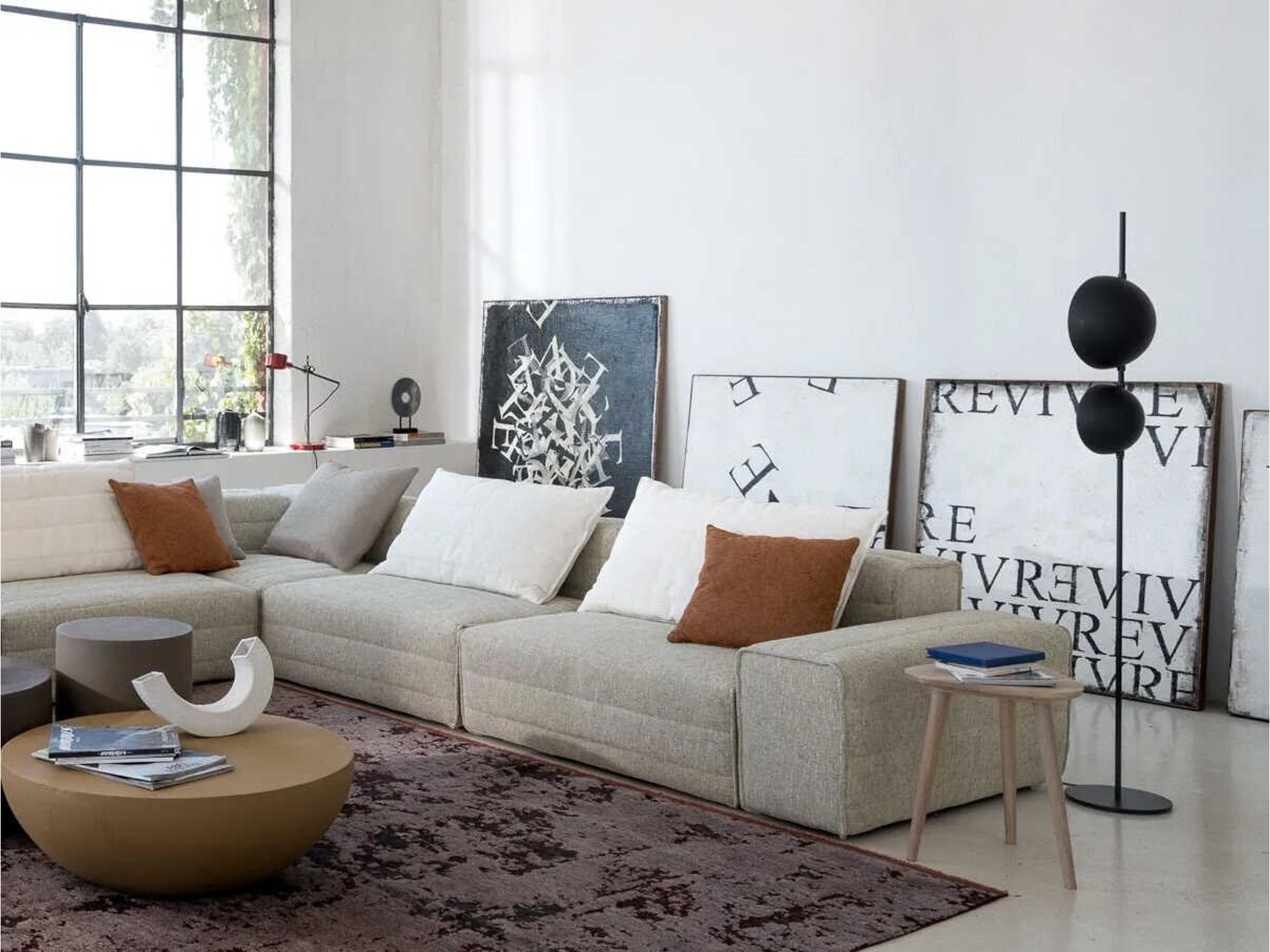 Oluce Superluna Matt Black LED Floor Lamp