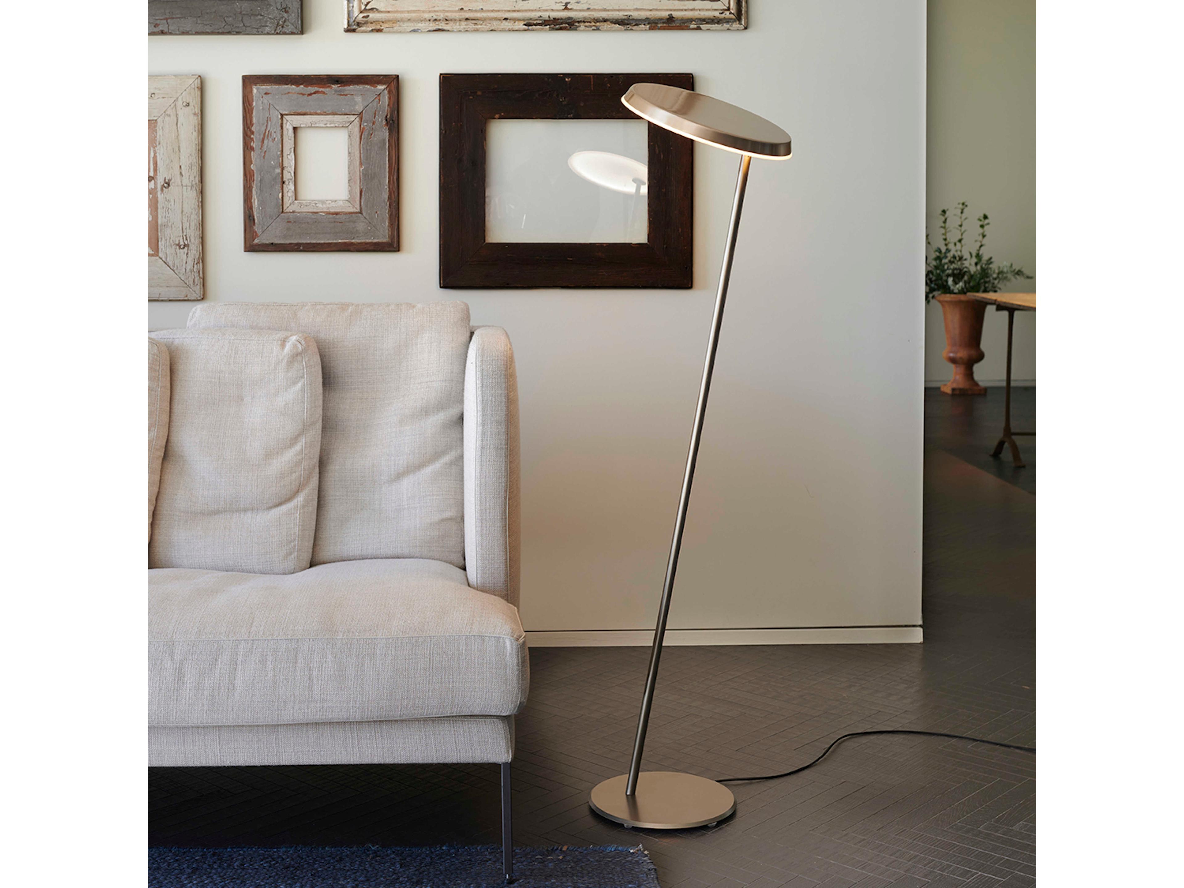 Oluce Amanita Anodic Bronze LED Floor Lamp