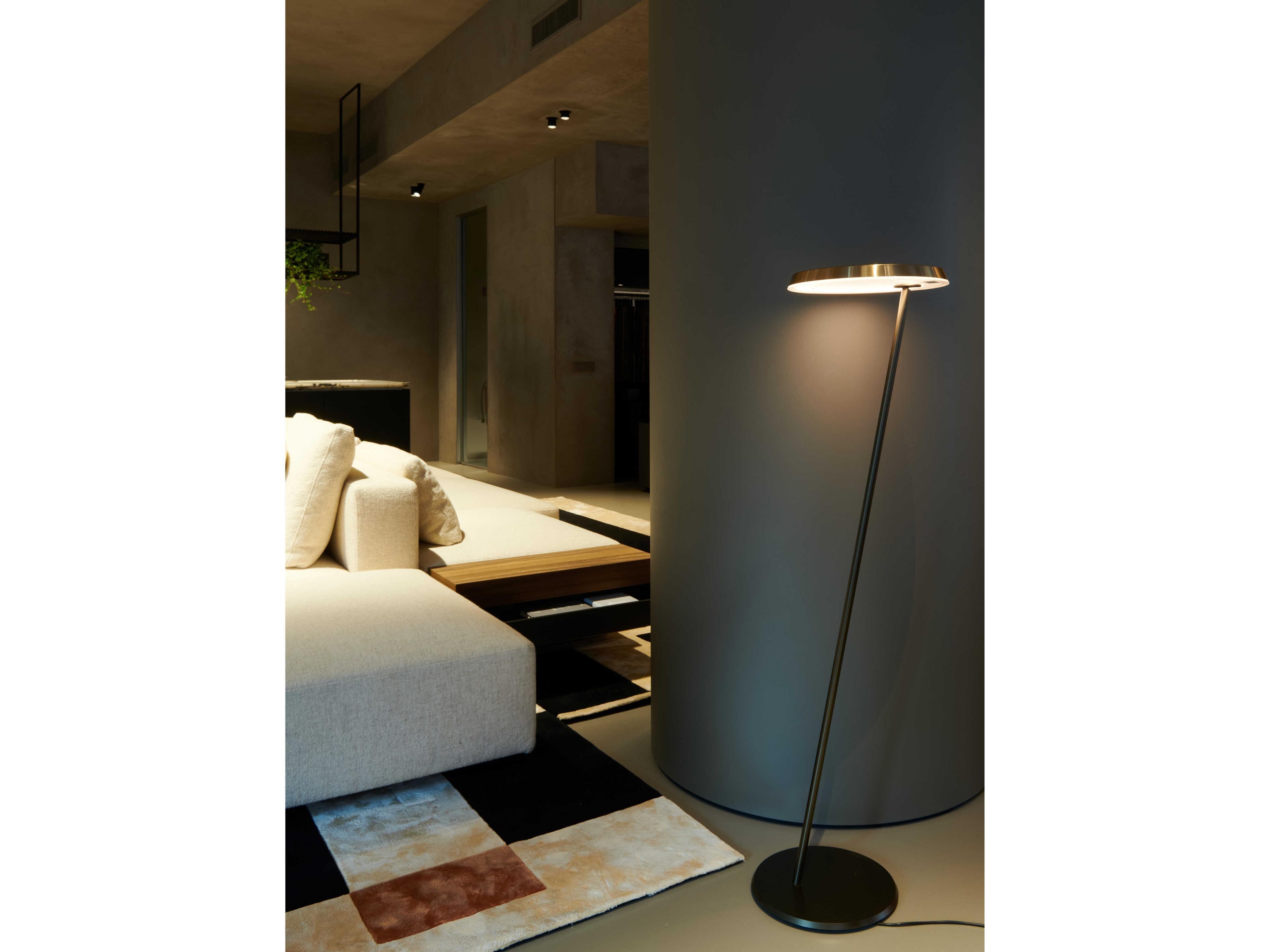 Oluce Amanita Anodic Bronze LED Floor Lamp