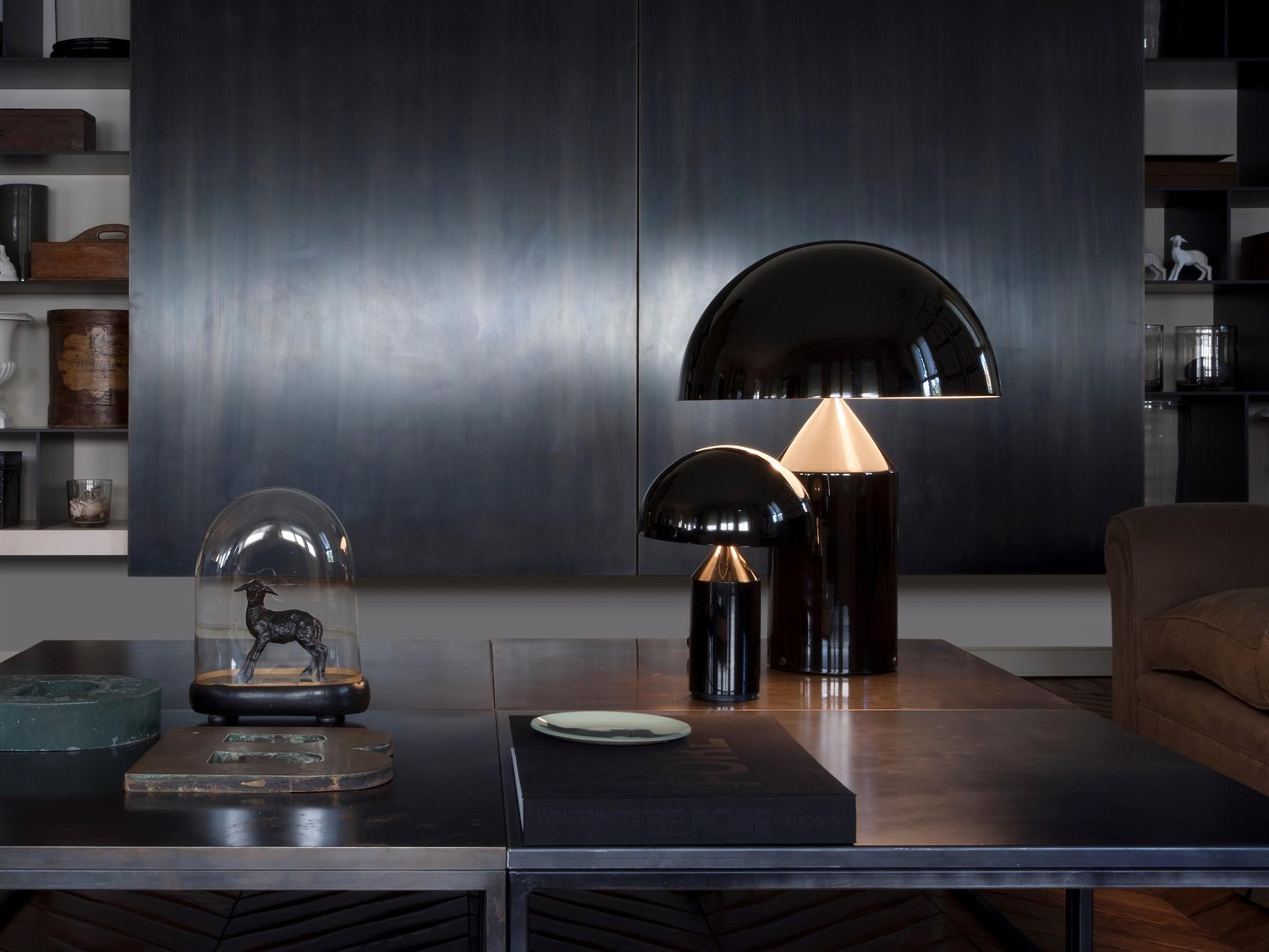 Oluce Atollo Black Table Lamp