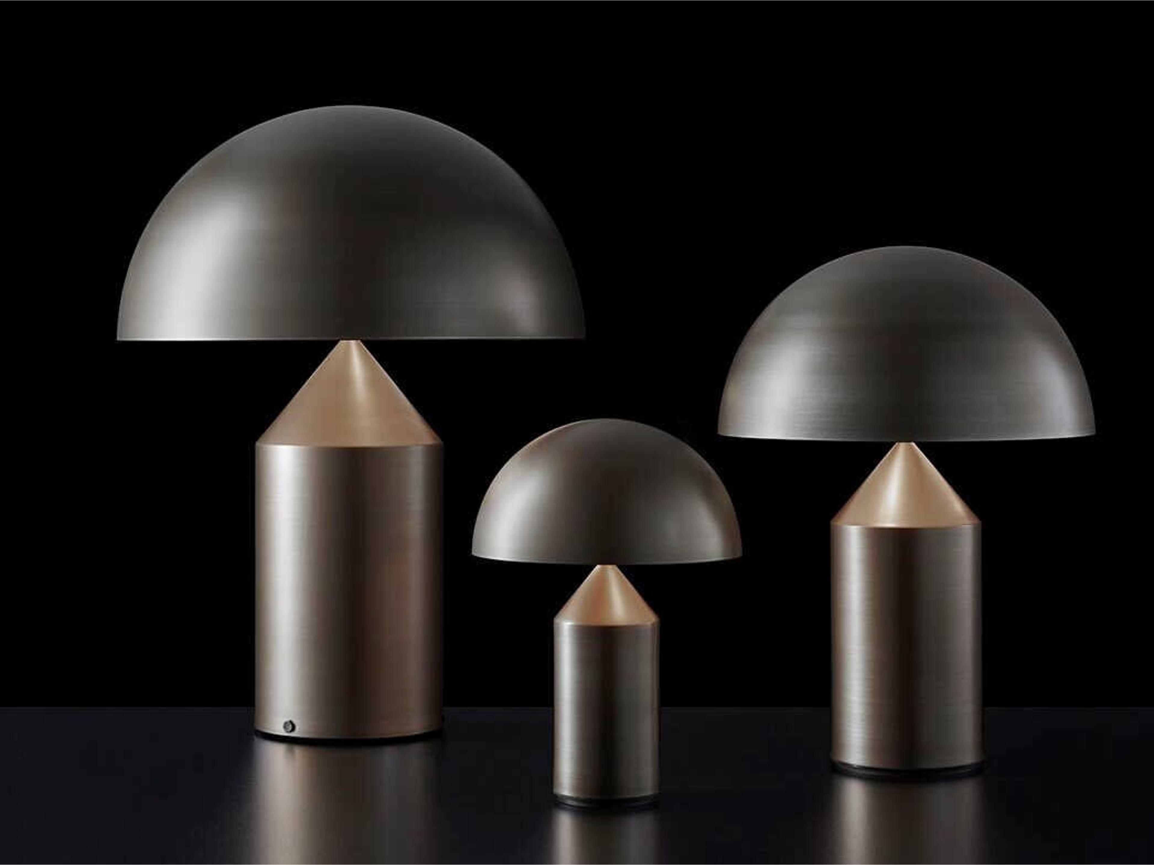 Atollo Table Lamp in Satin Bronze