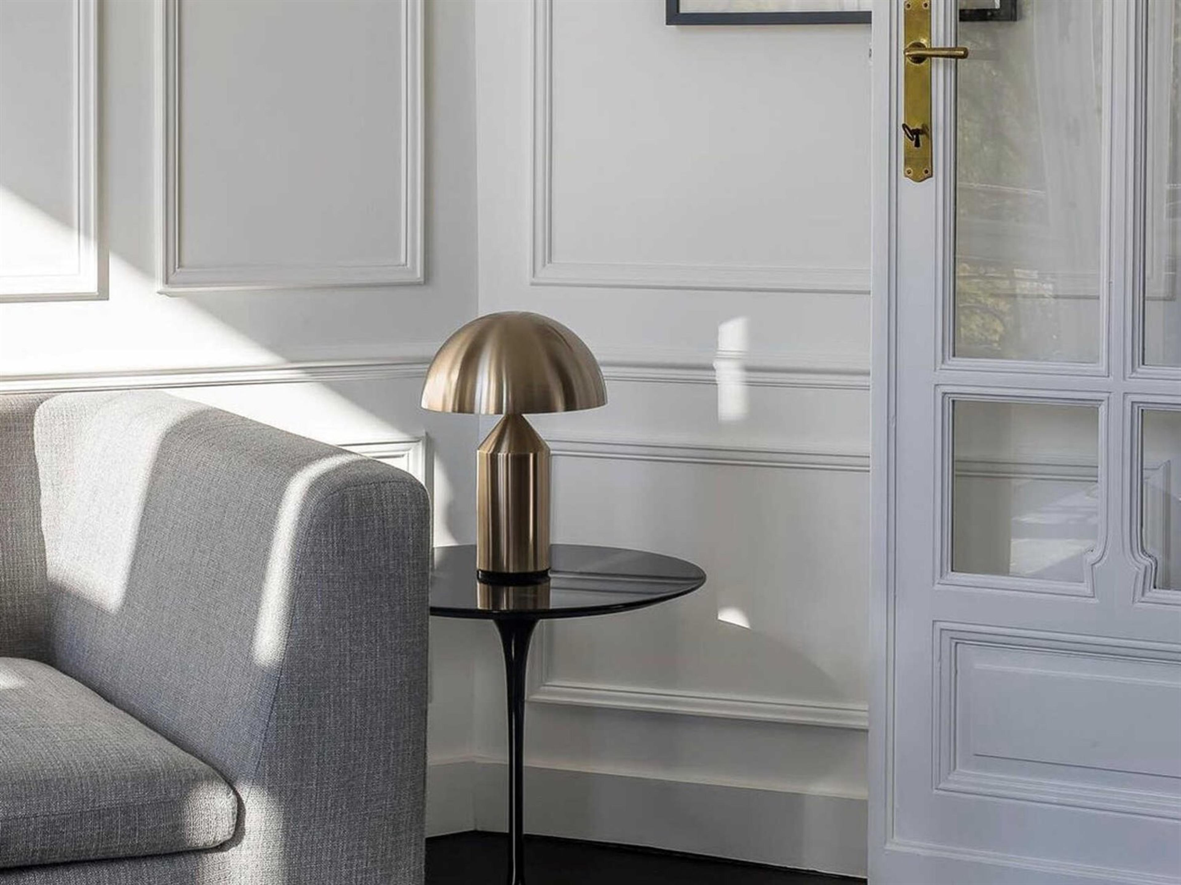 Oluce Atollo Satin Gold Table Lamp