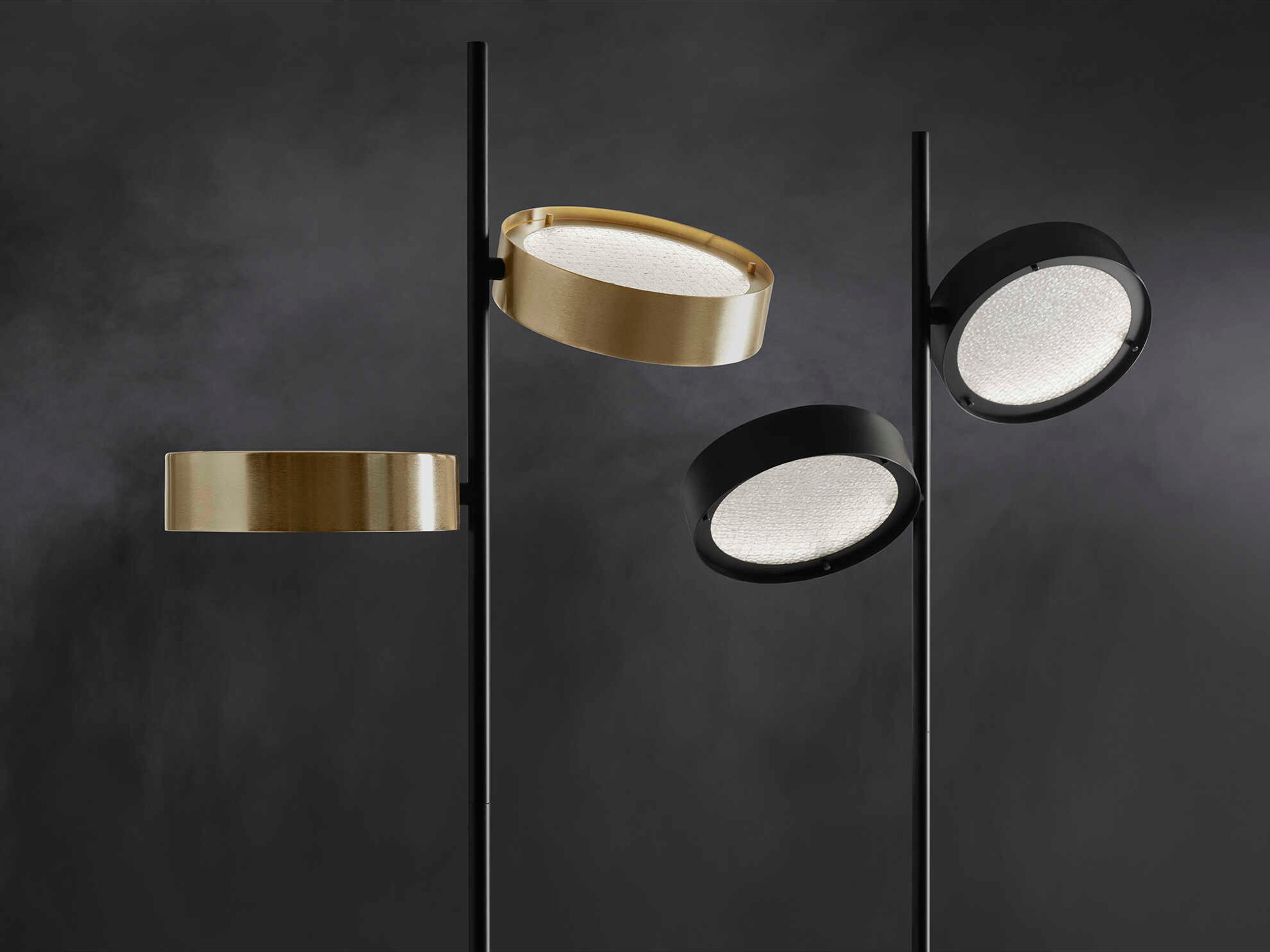 Oluce Berlin Matt Black Floor Lamp