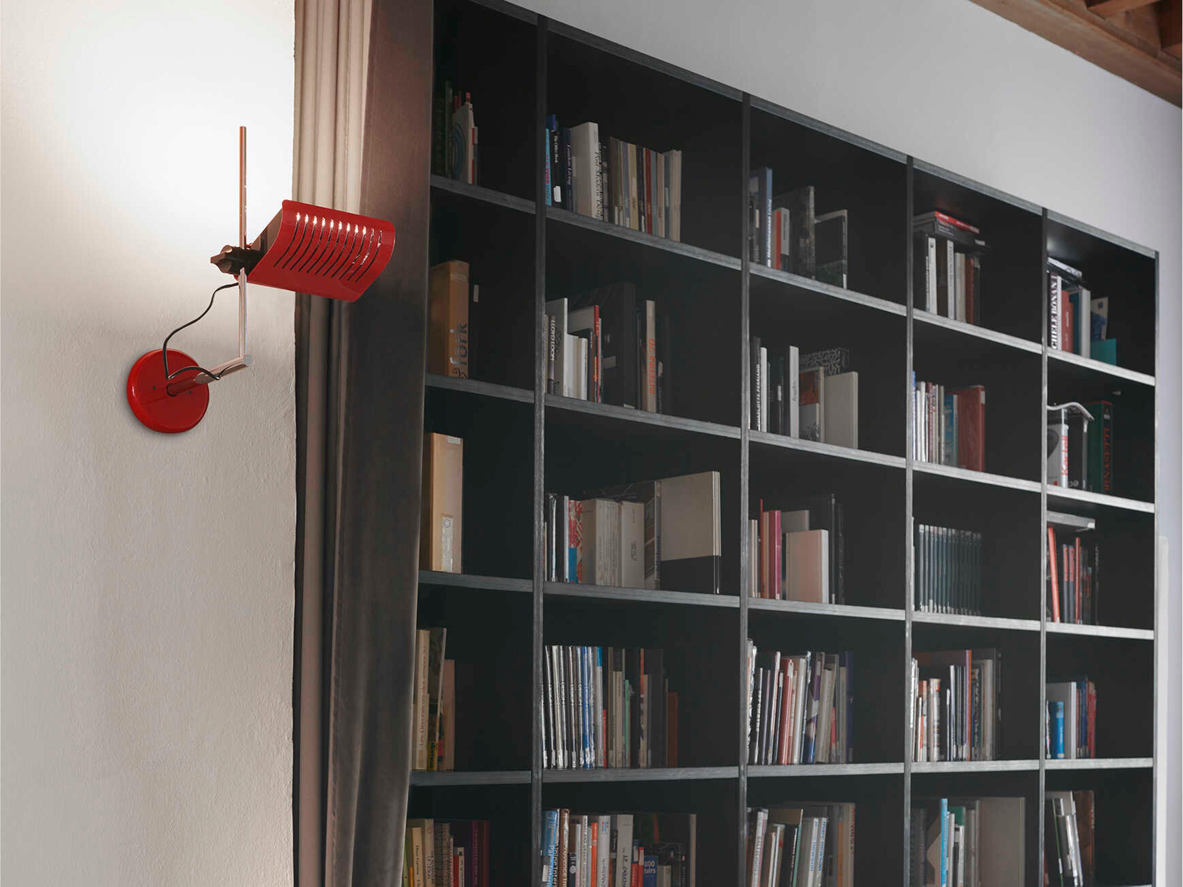 Oluce Colombo 1-Light Anodic Red Wall Sconce