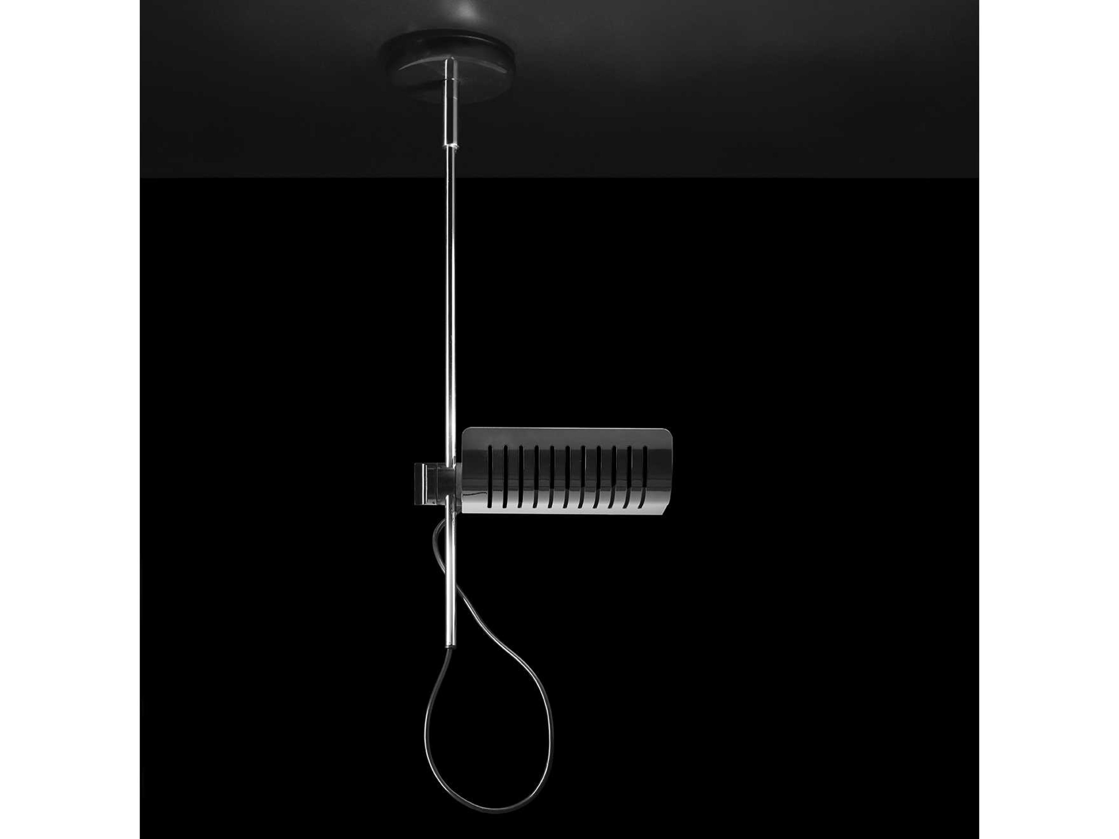 Oluce Colombo 1-Light Black LED Cylinder Mini Pendant