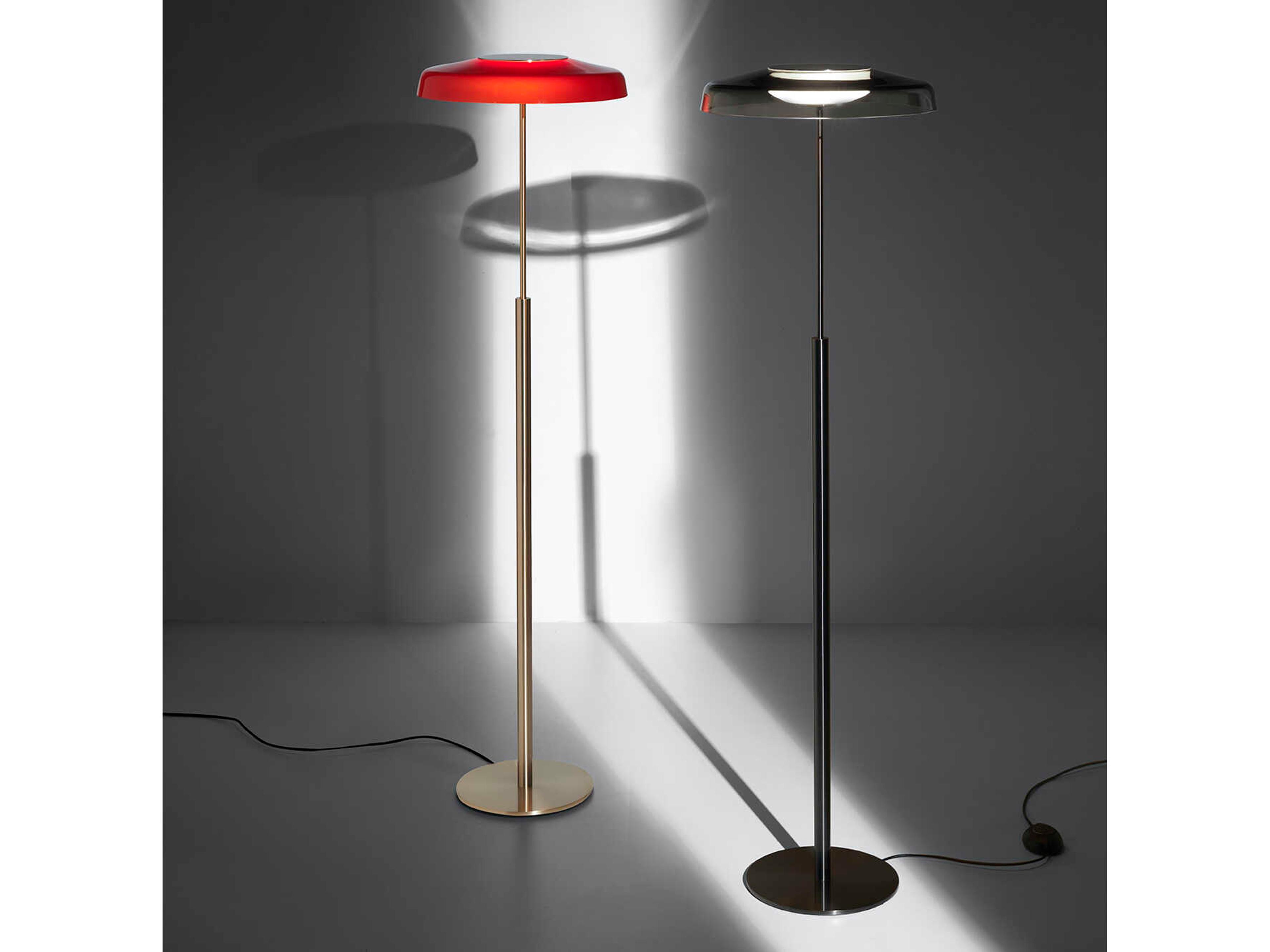 Oluce Dora Red Floor Lamp