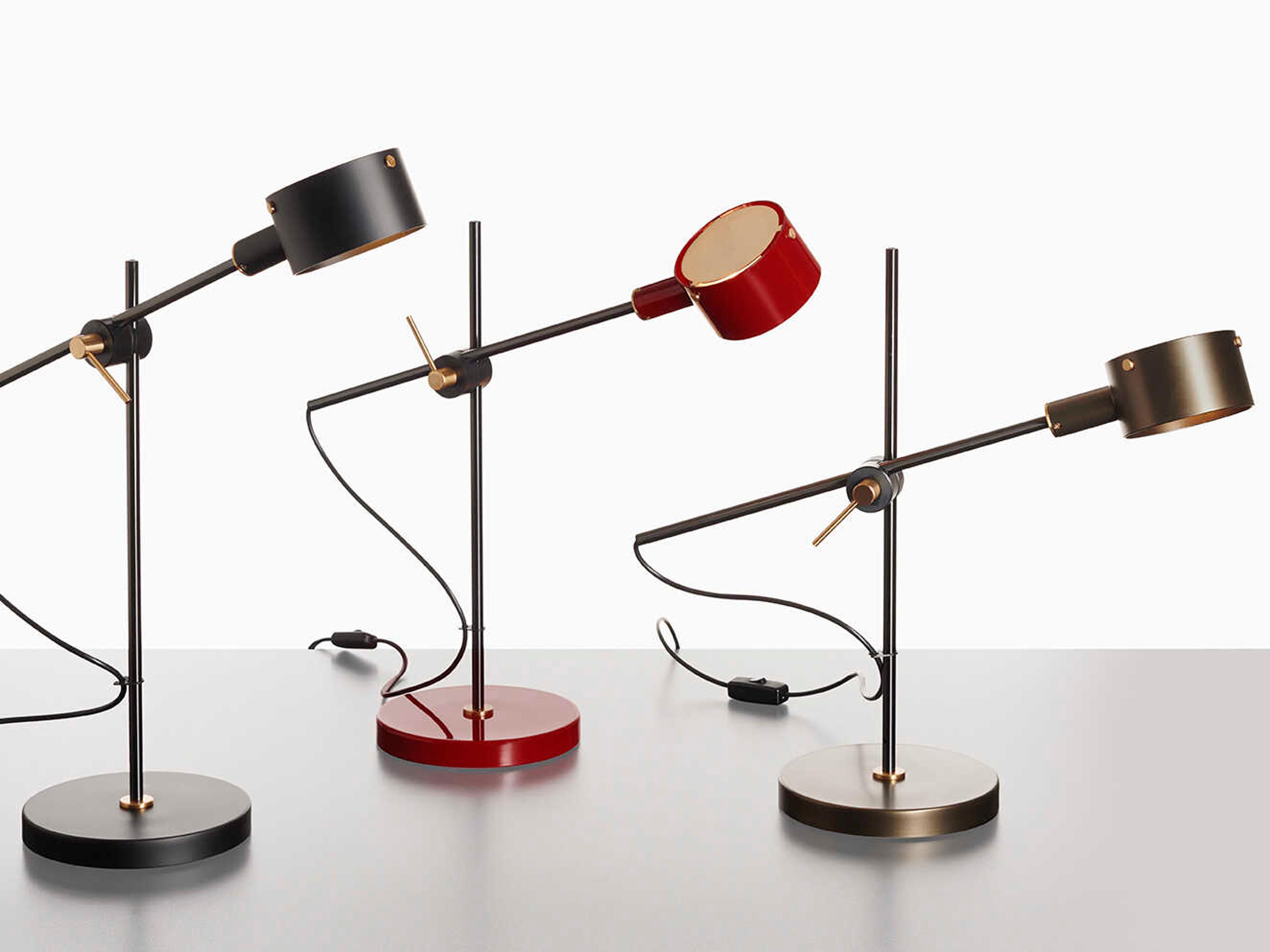 Oluce G.O. Matt Black LED Desk Lamp