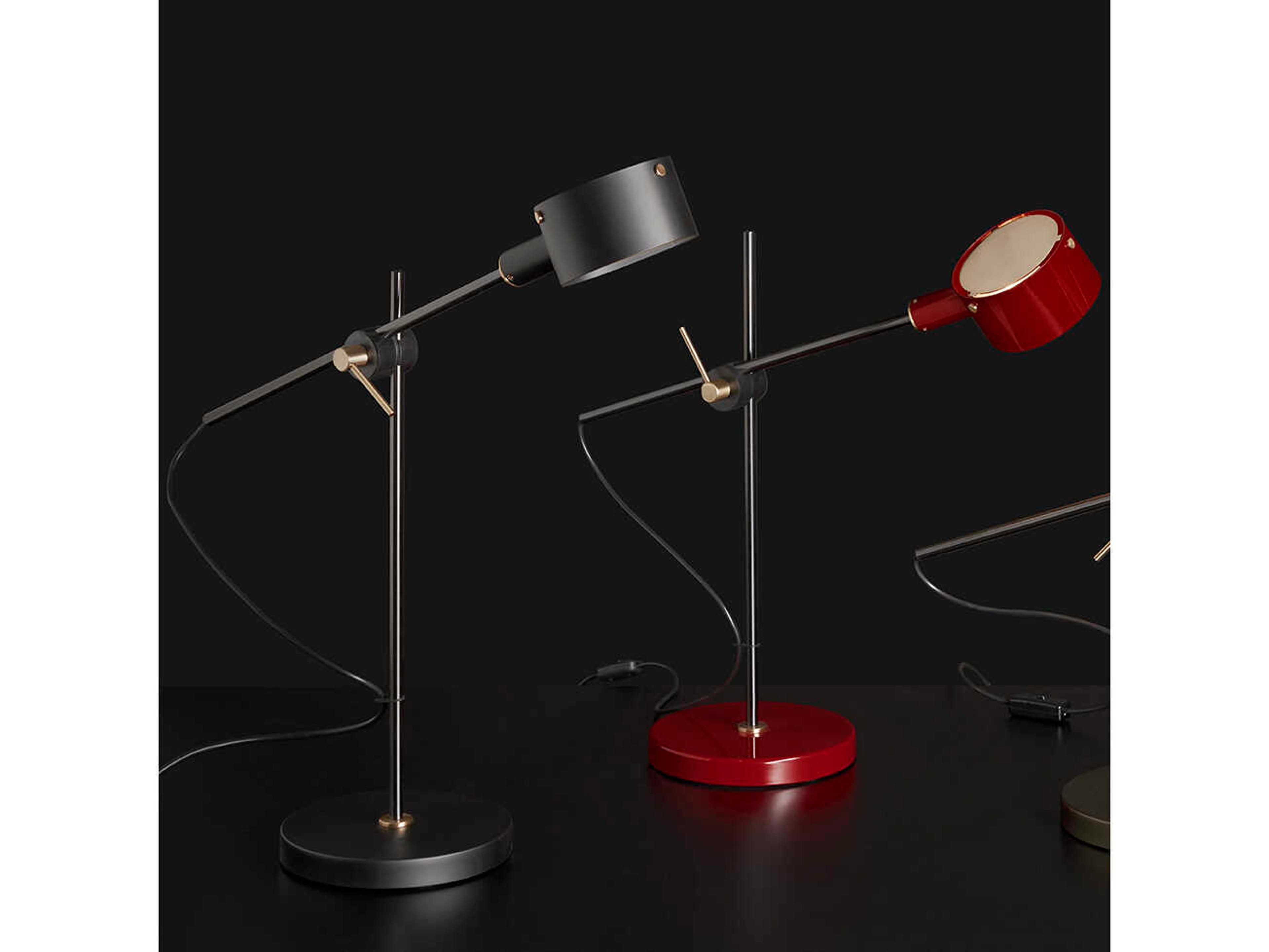 Oluce G.O. Matt Black LED Desk Lamp
