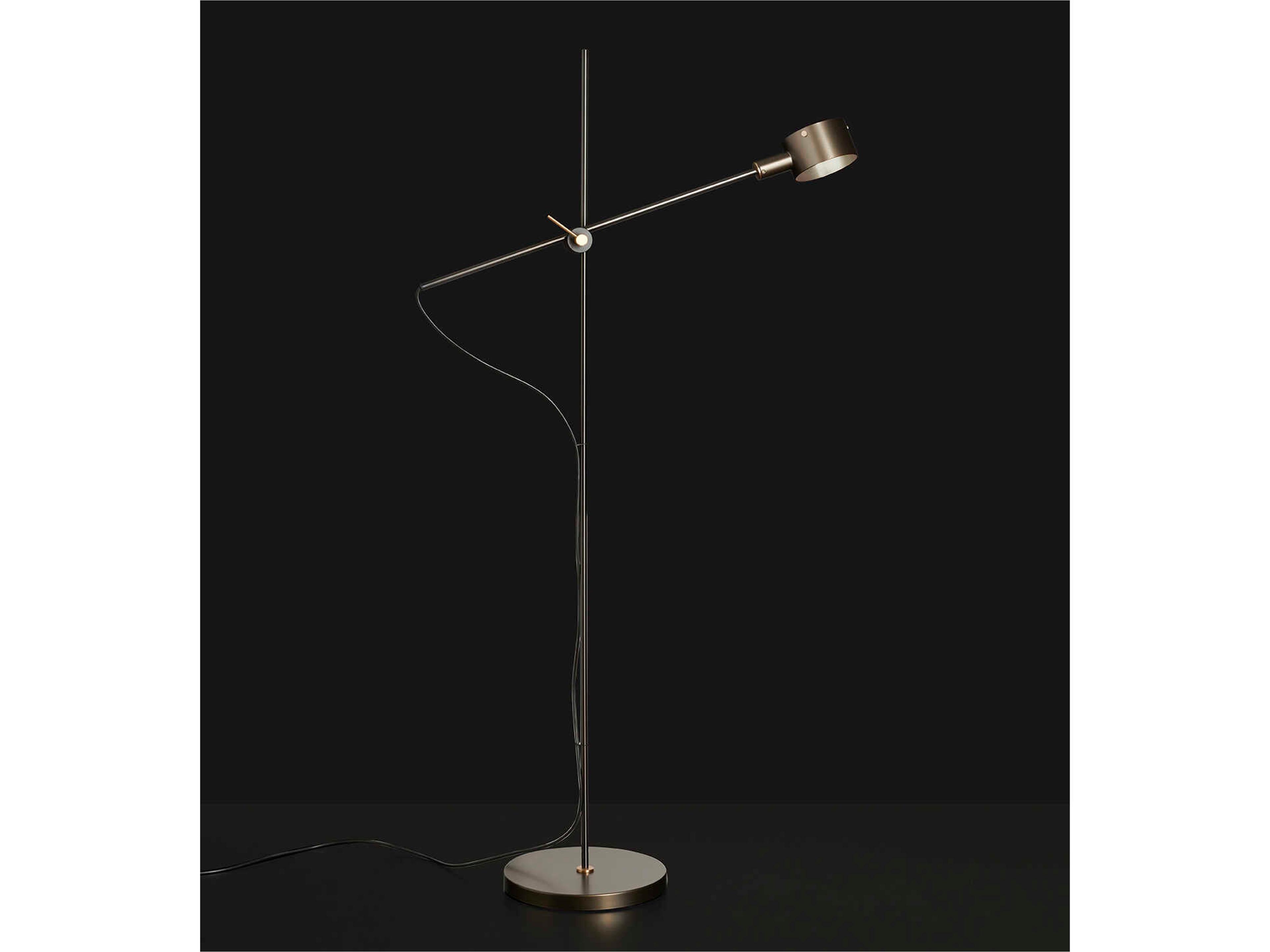 Oluce G.O. Anodic Bronze LED Floor Lamp