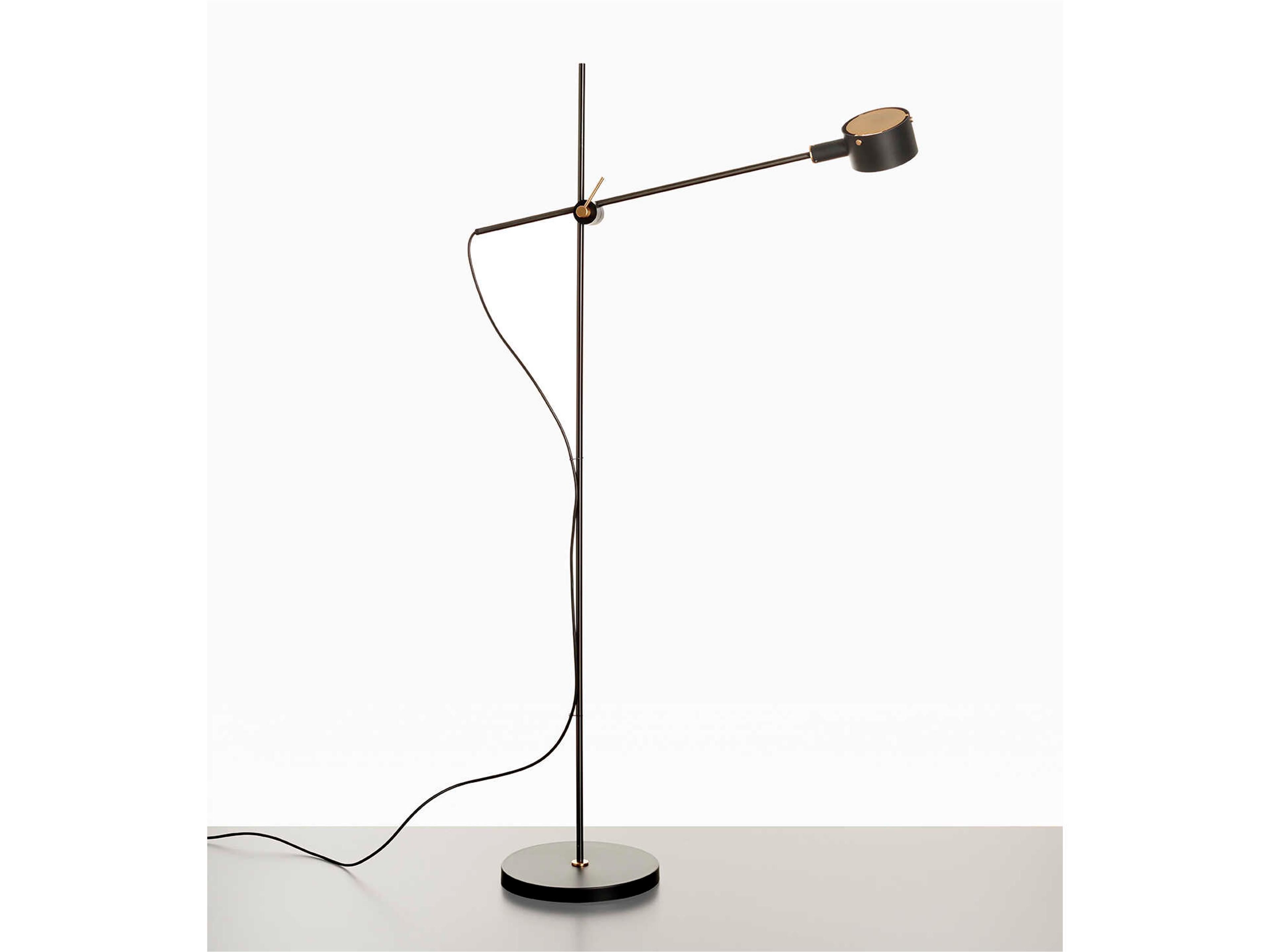 G.O. Matt Black LED Floor Lamp