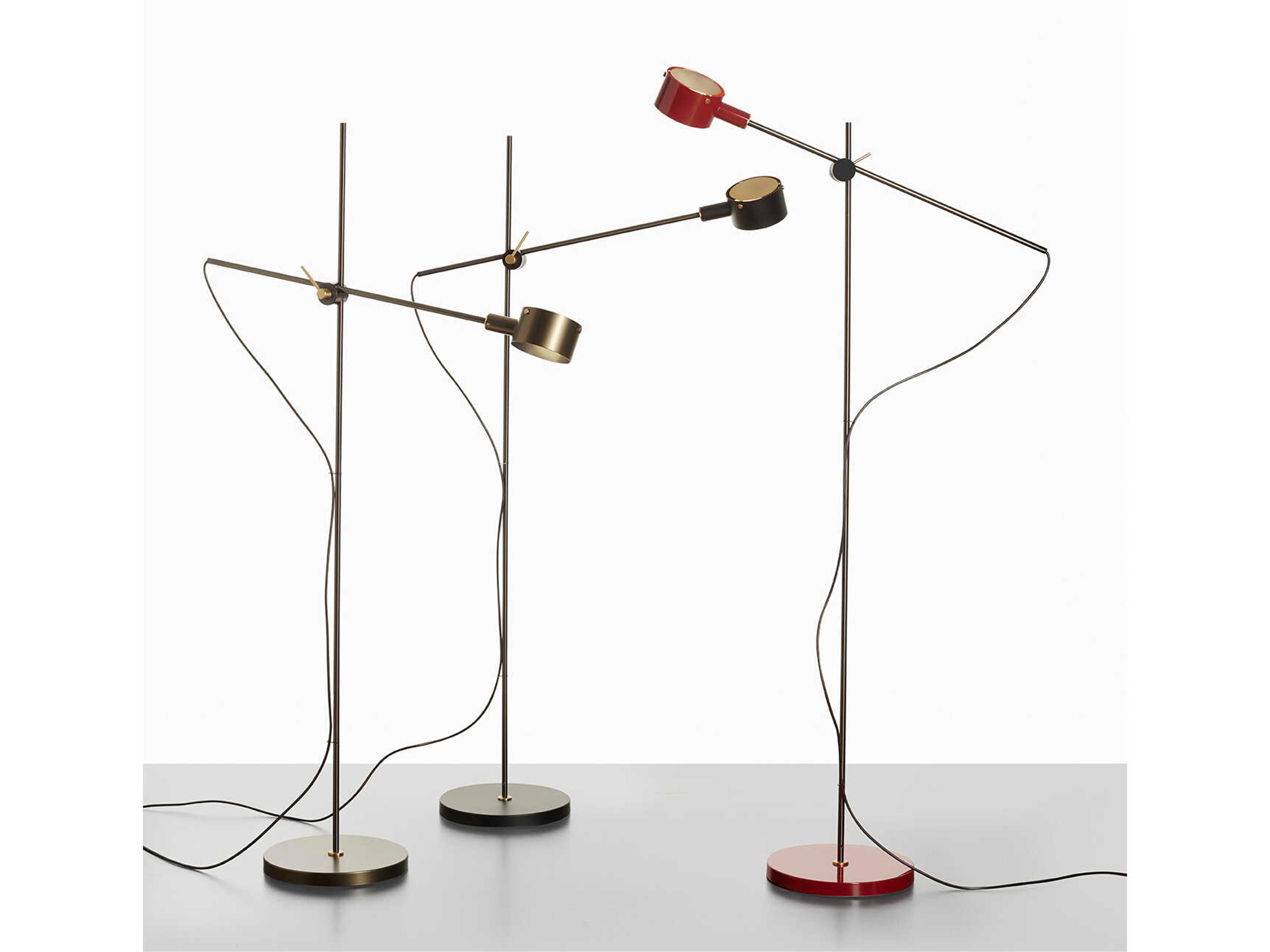 Oluce G.O. Scarlet Red LED Floor Lamp