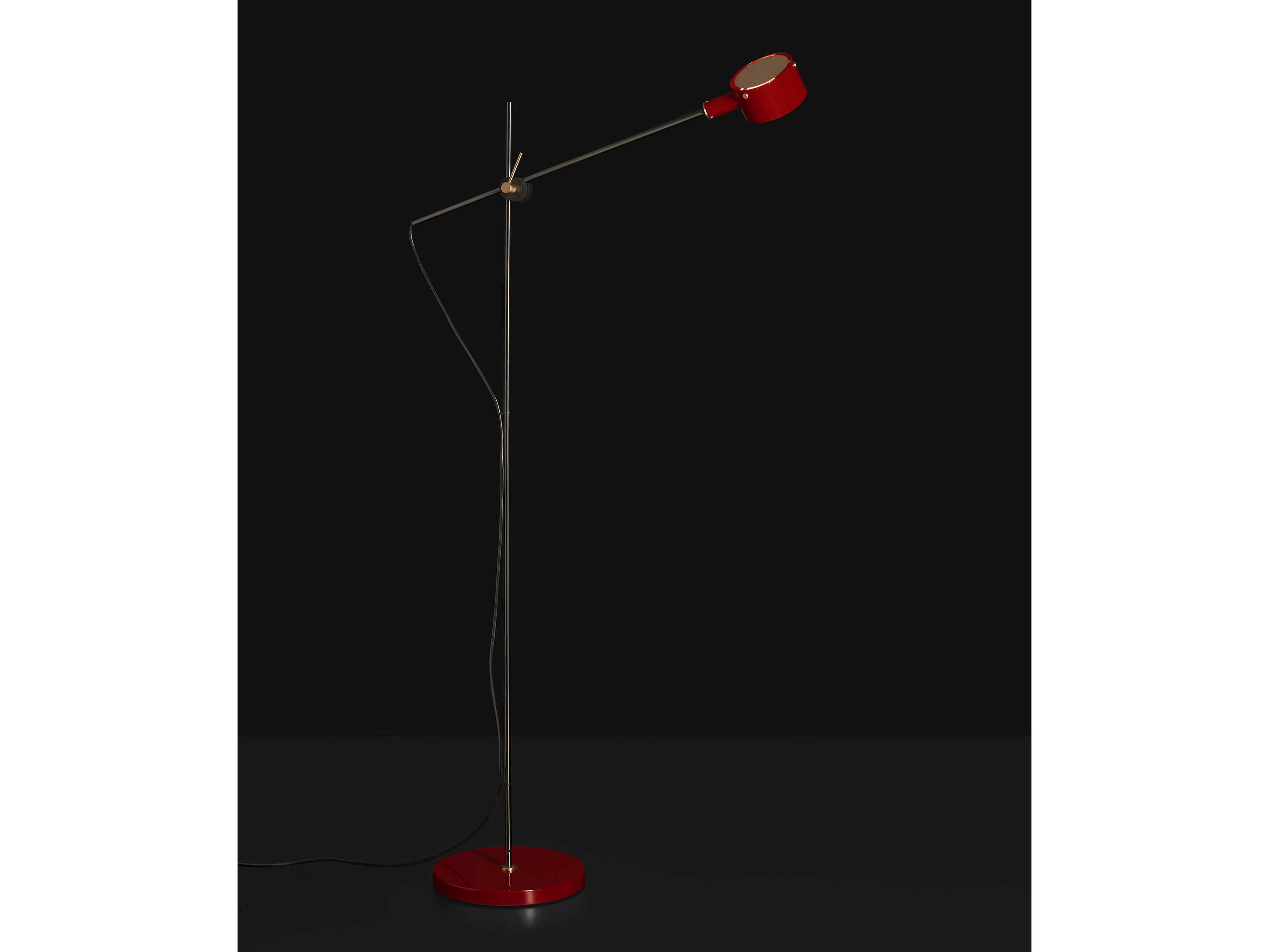 Oluce G.O. Scarlet Red LED Floor Lamp