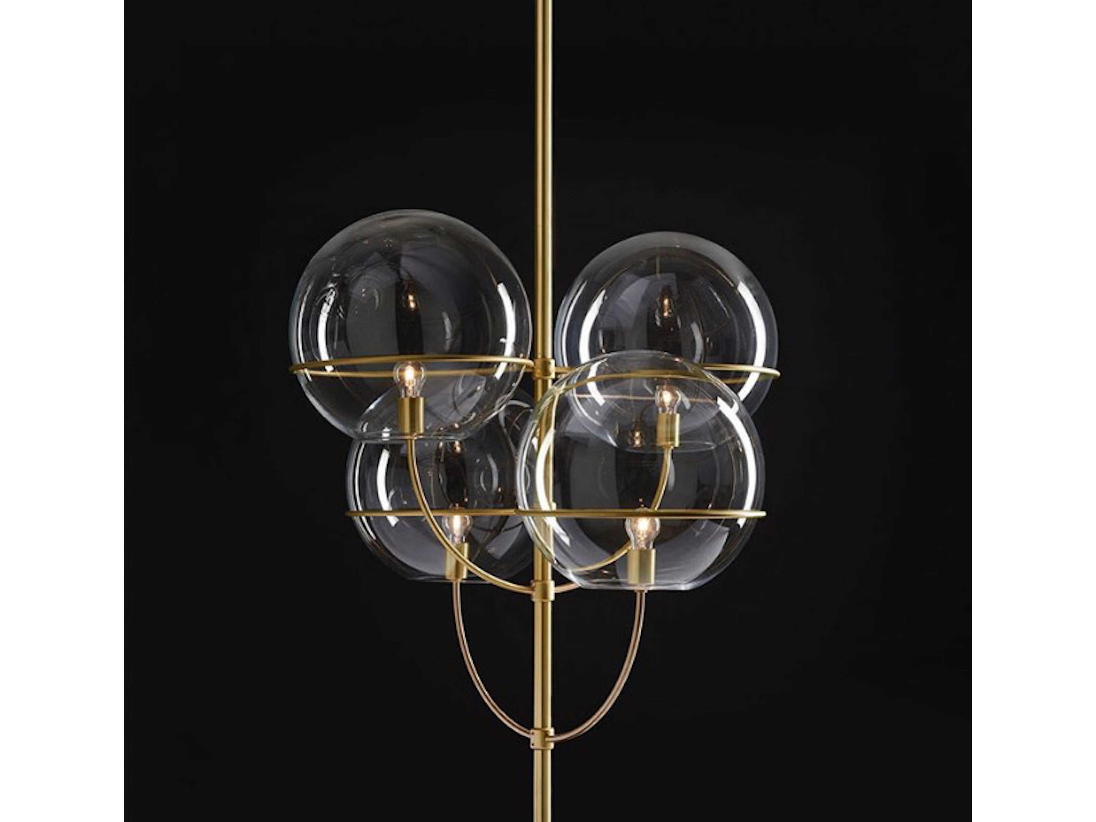 Lyndon 4-Light Pendant in Satin Gold