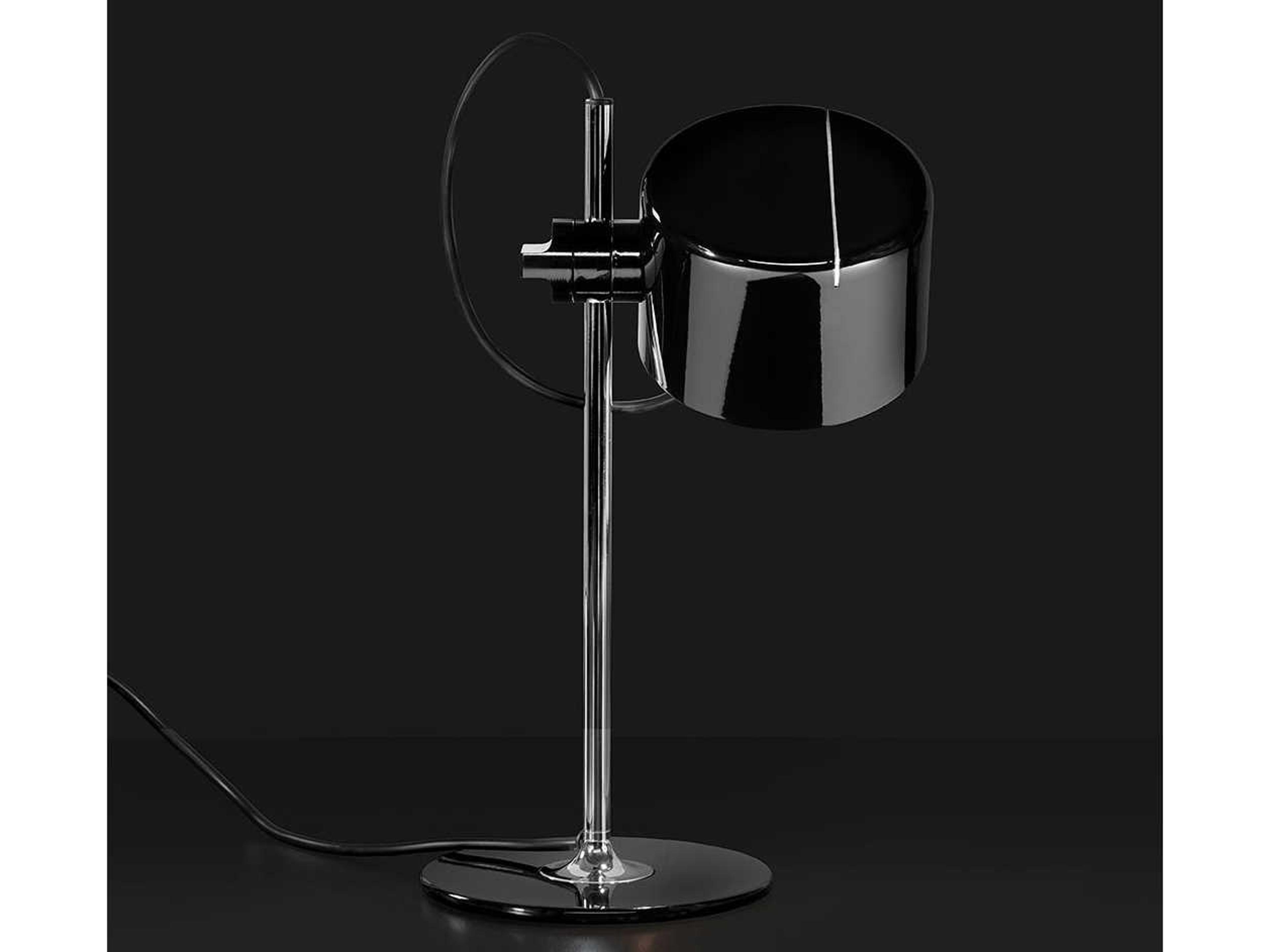 Oluce Coupe Glossy Black LED Desk Lamp