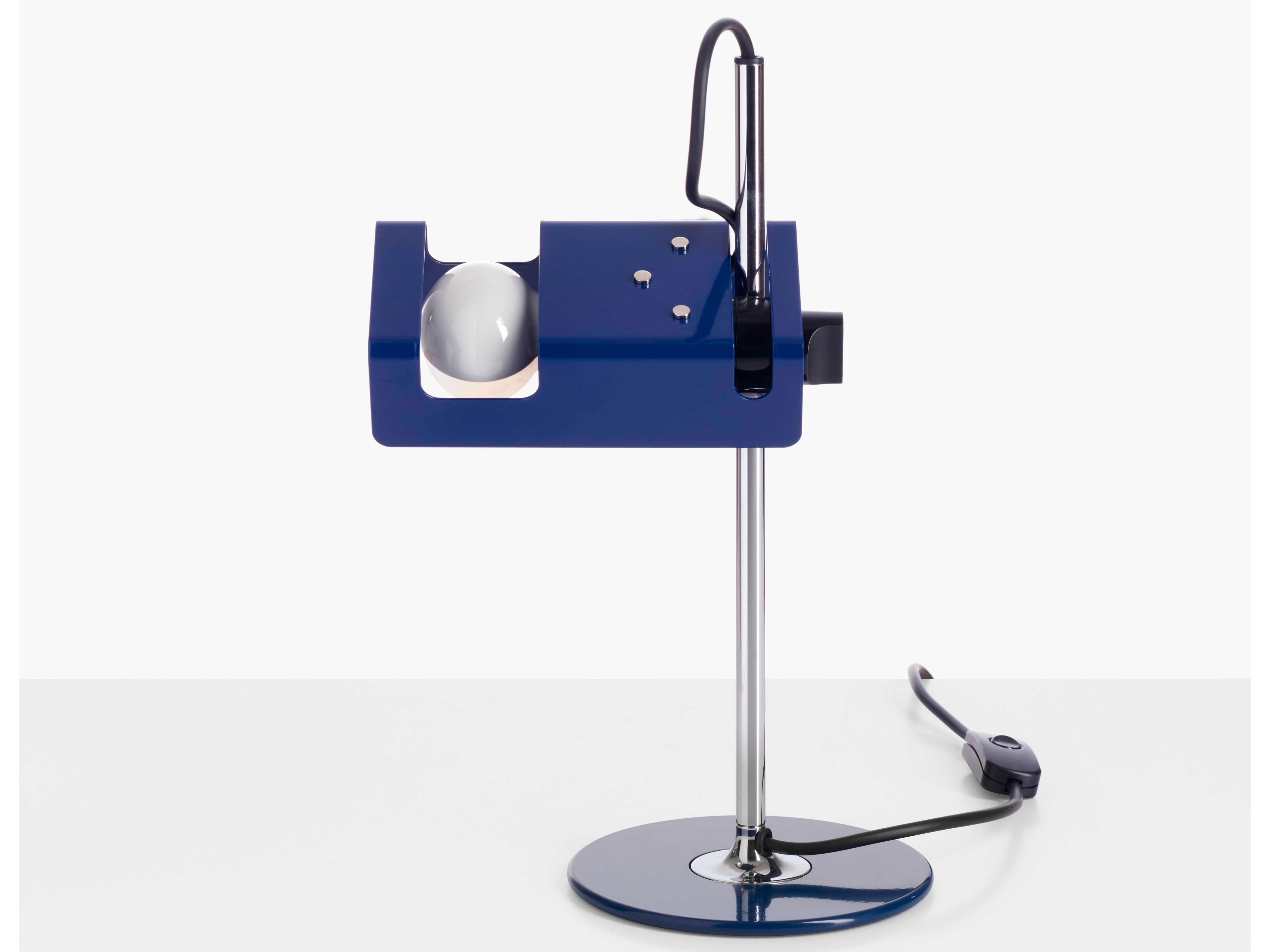 Spider Lacquered Blue Desk Lamp