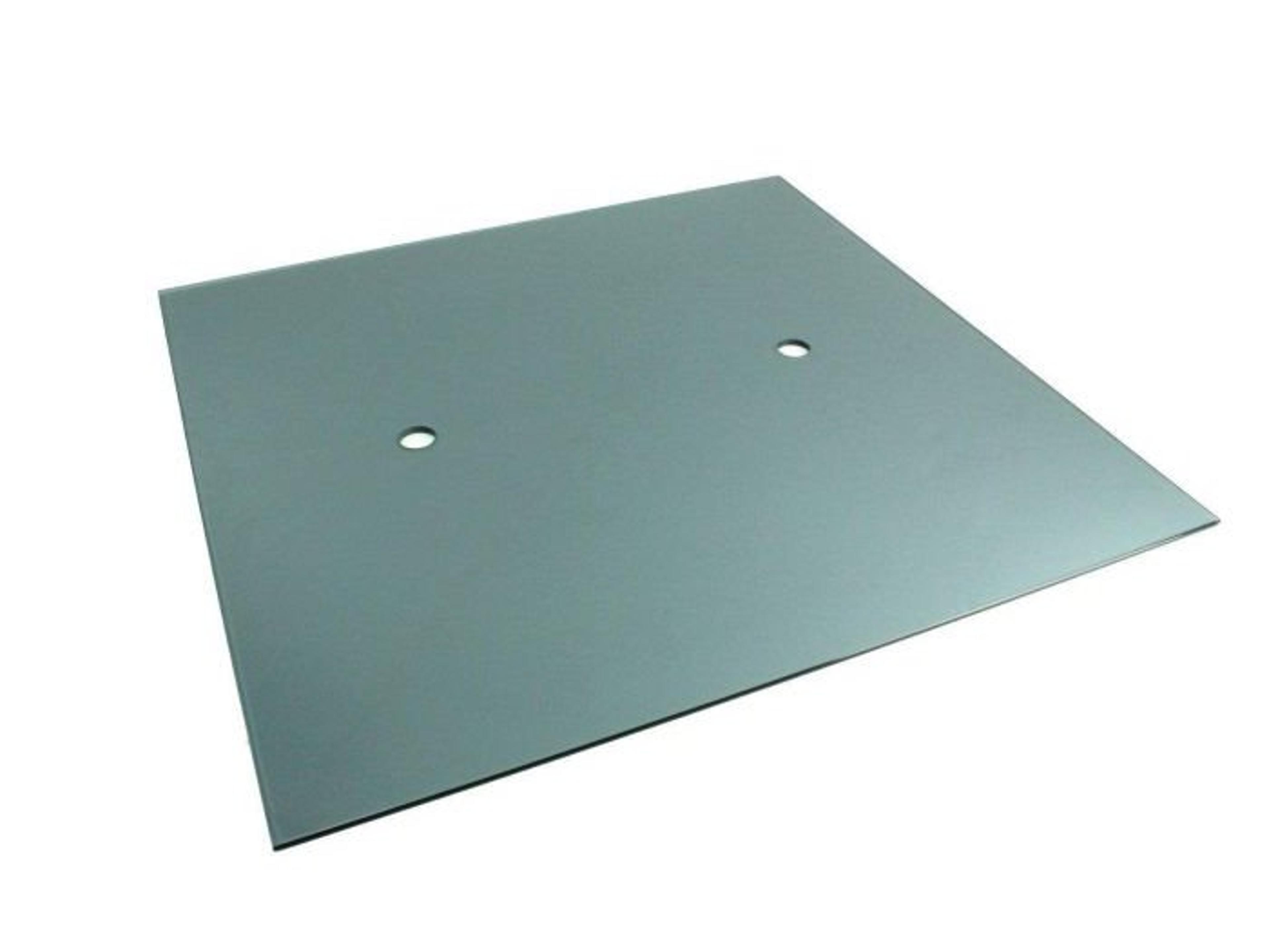 Classic 24'' X 24'' Square Grey Tempered Glass Burner Cover