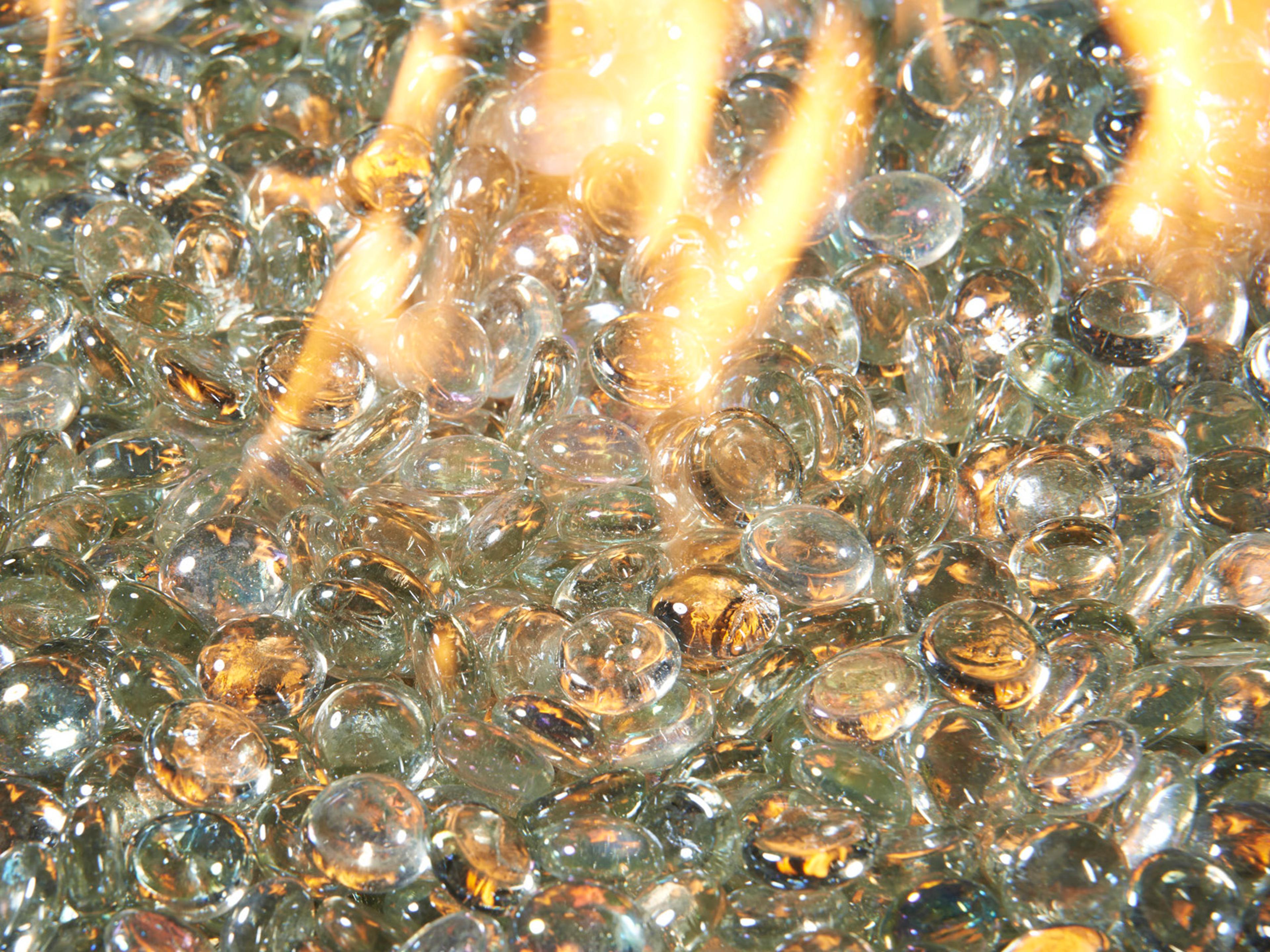Classic Clear Tempered Fire Glass Gems