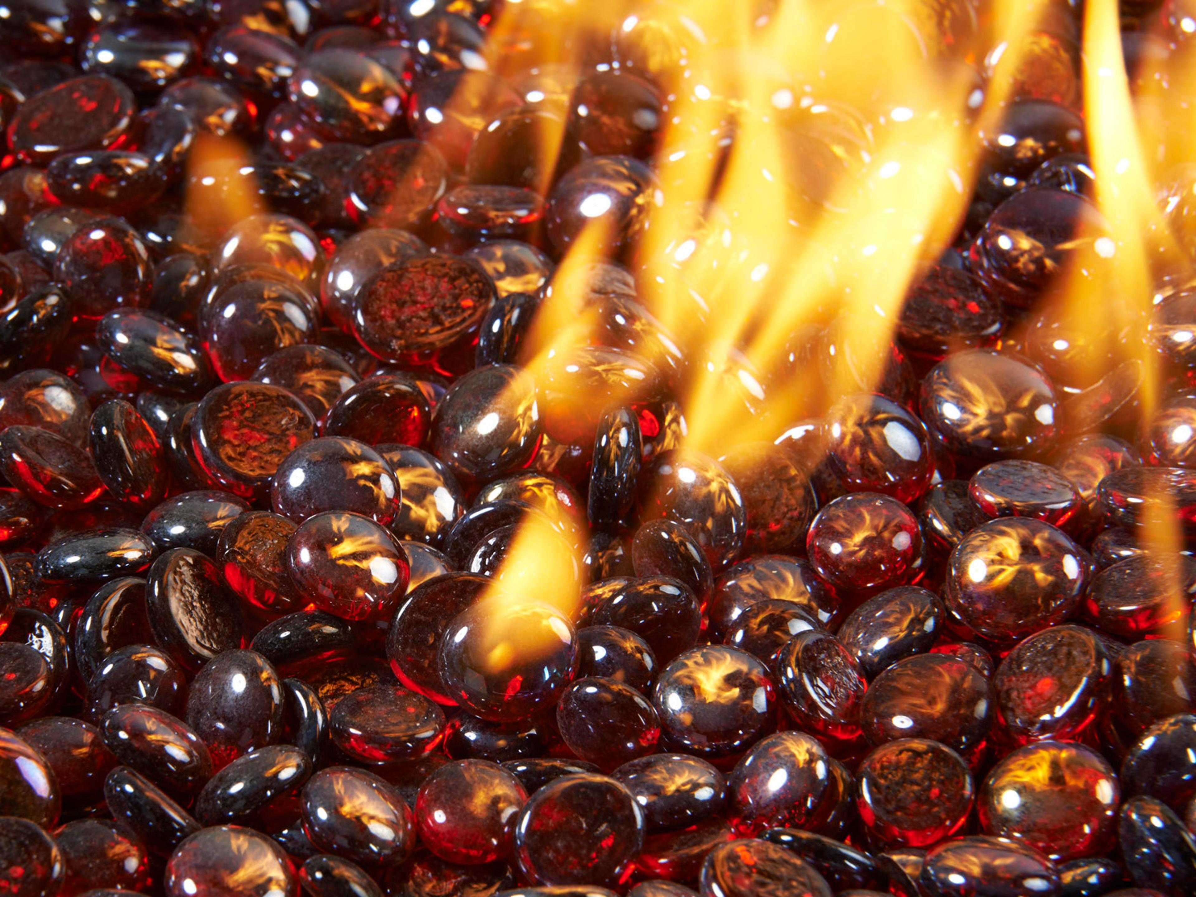 Classic Ruby Tempered Fire Glass Gems