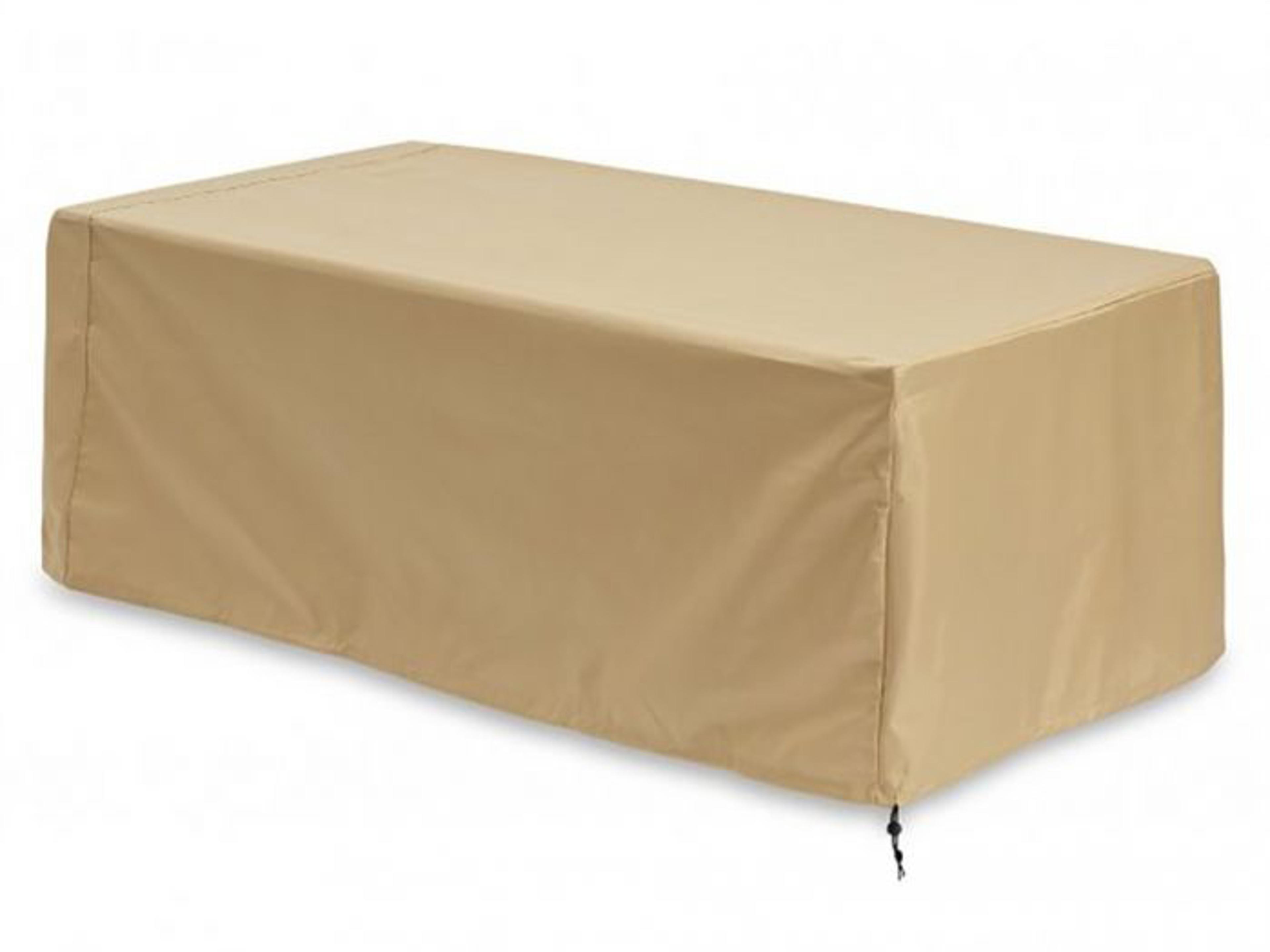 Rectangular Tan Protective Cover for Kinney and Cove 54 Fire Pit Tables