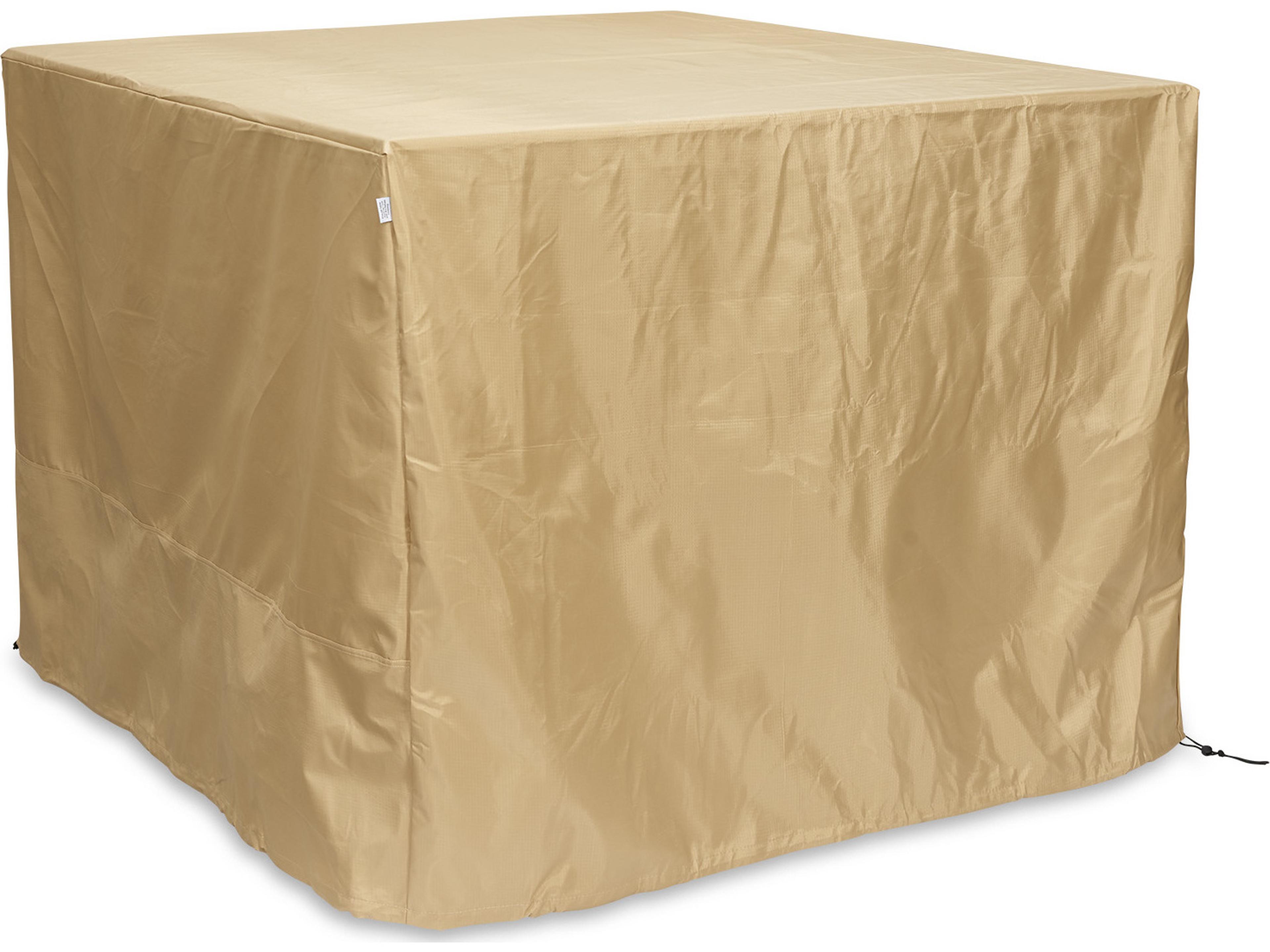 Square Tan Protective Cover for Westport Fire Pit Table