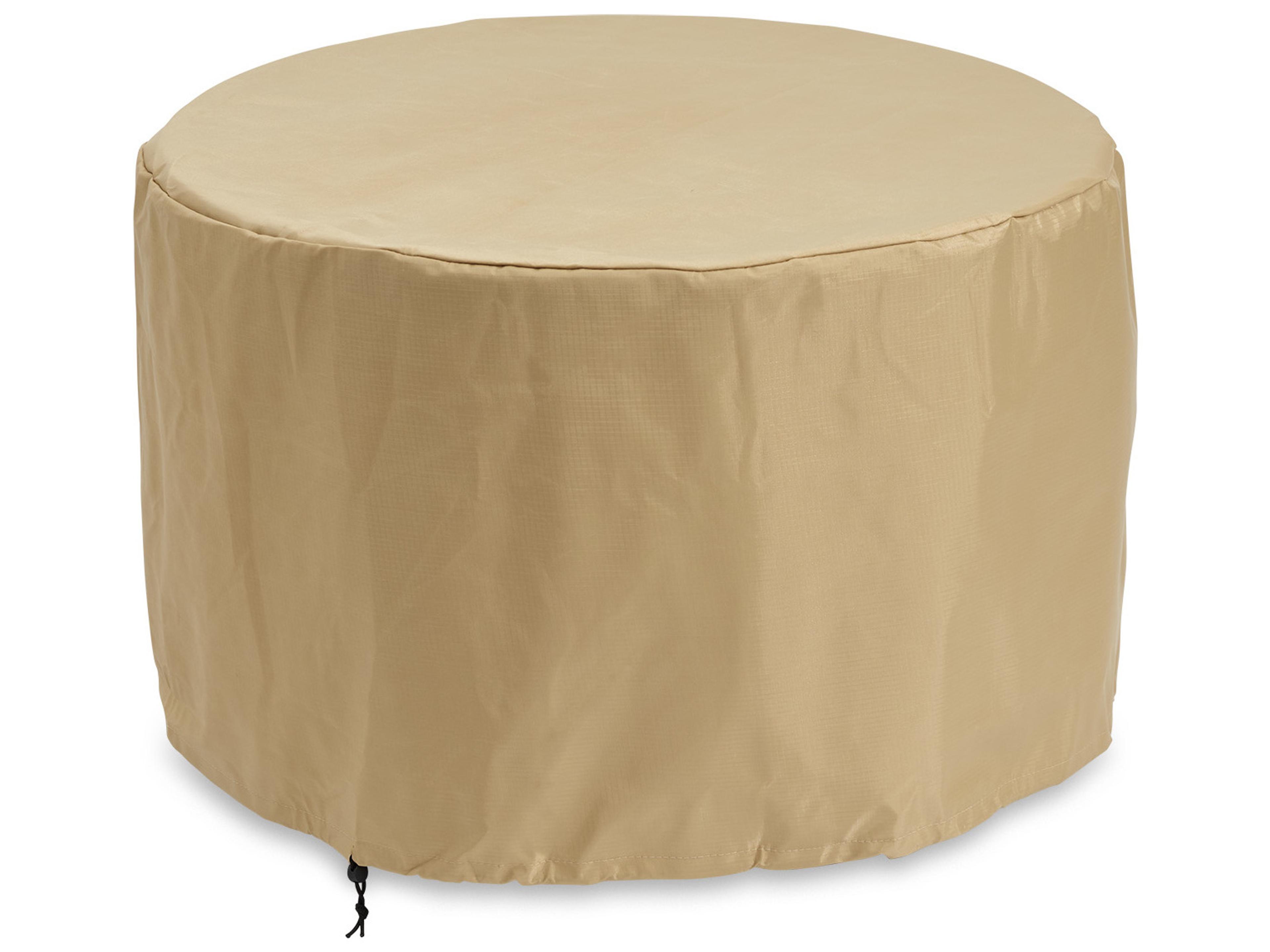 Round Tan Protective Cover For Cove 42'' and Edison Fire Pit Tables
