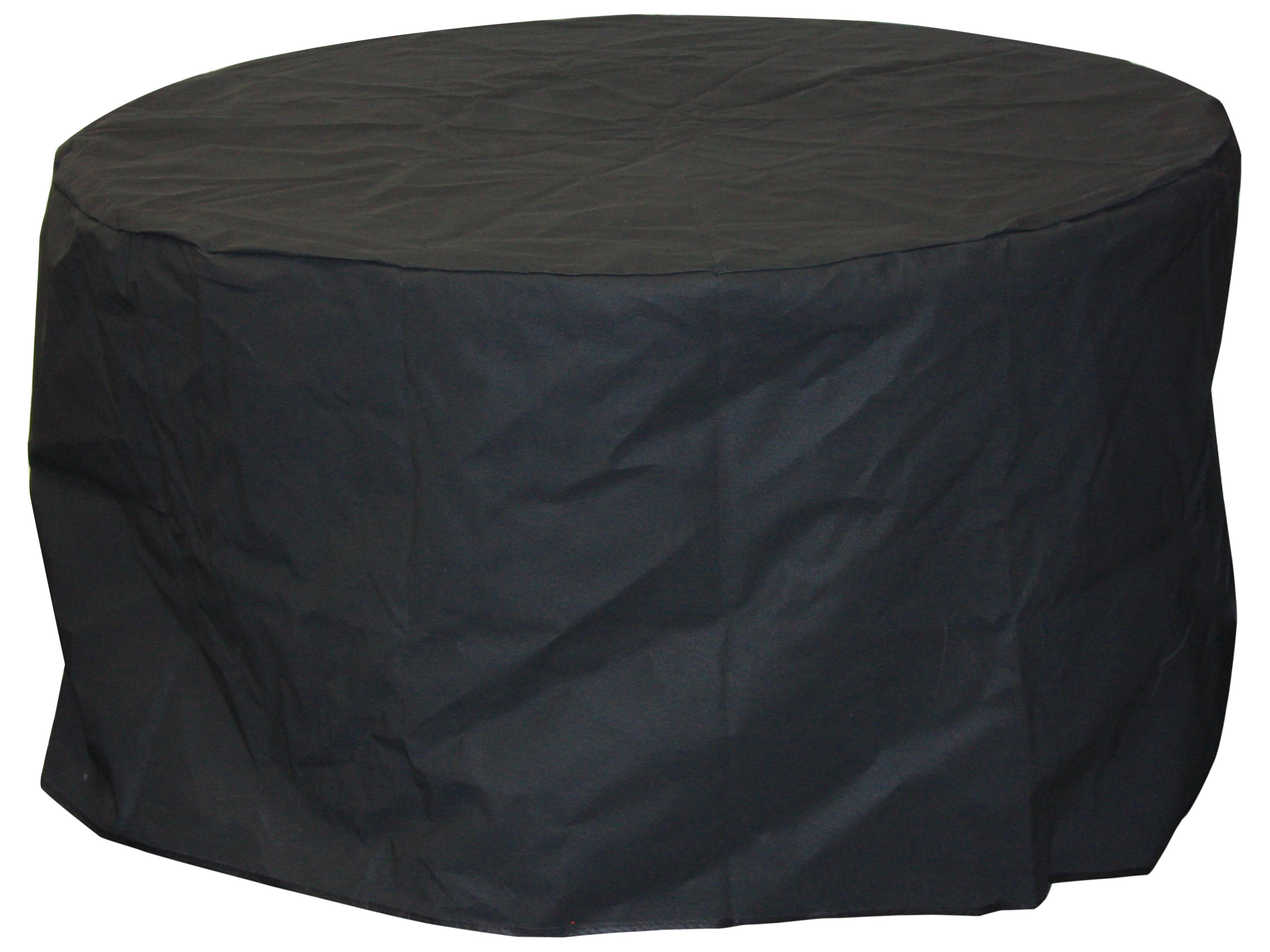 Outdoor Greatroom Round Tan Protective Cover for Bronson Round Fire Pit Table