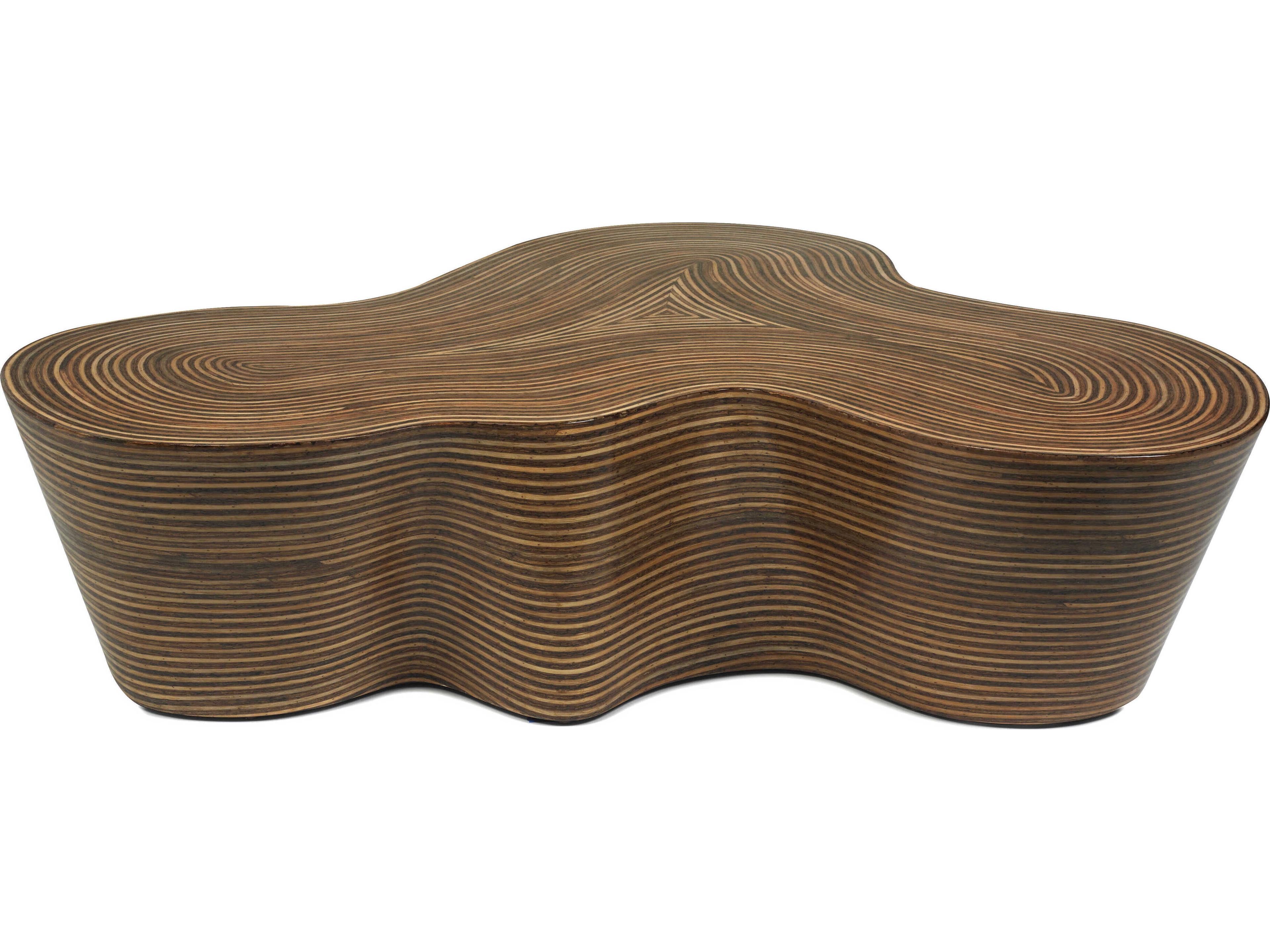 Oggetti Showtime Wood Light And Brown Coffee Table