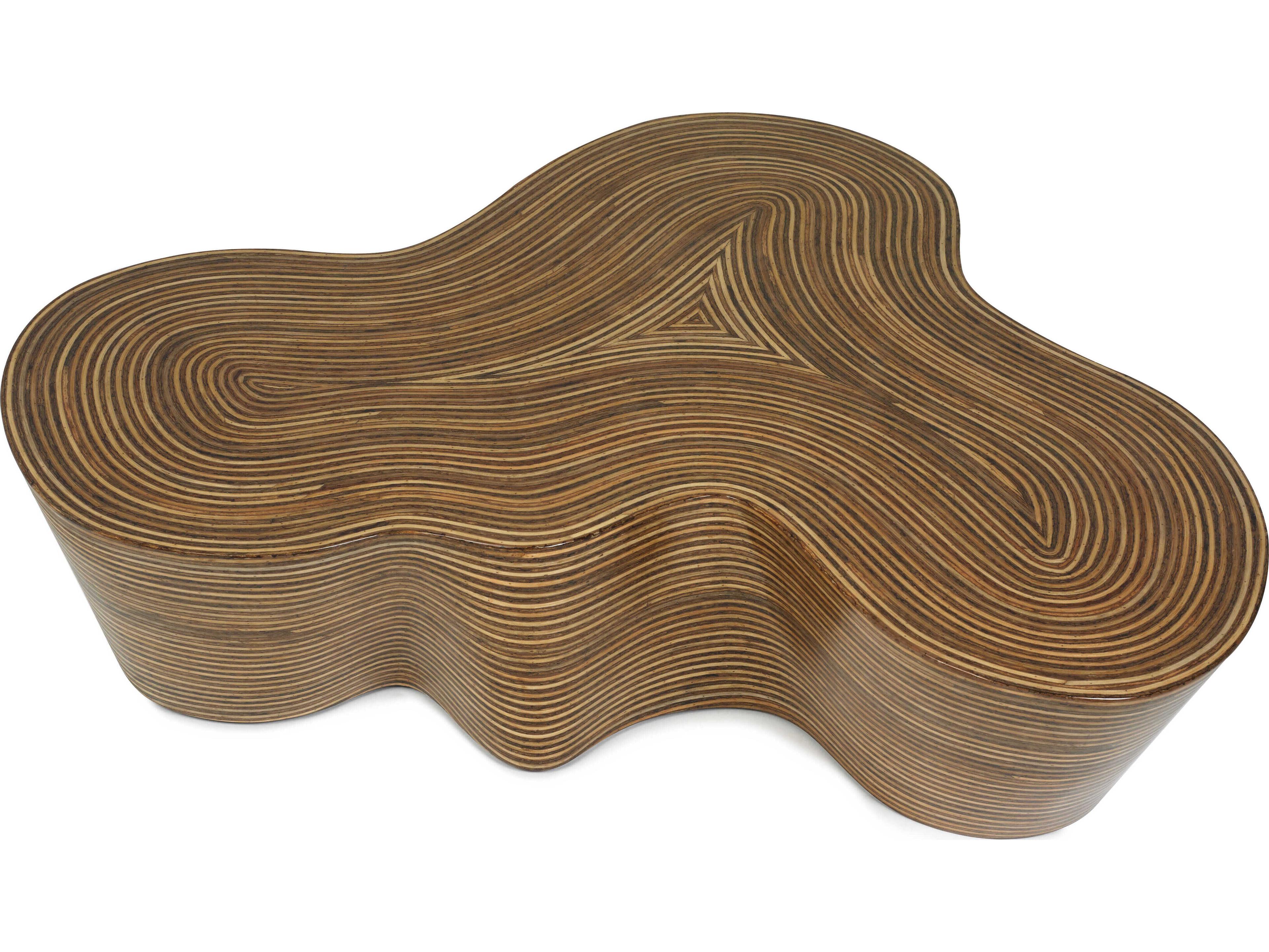 Oggetti Showtime Wood Light And Brown Coffee Table