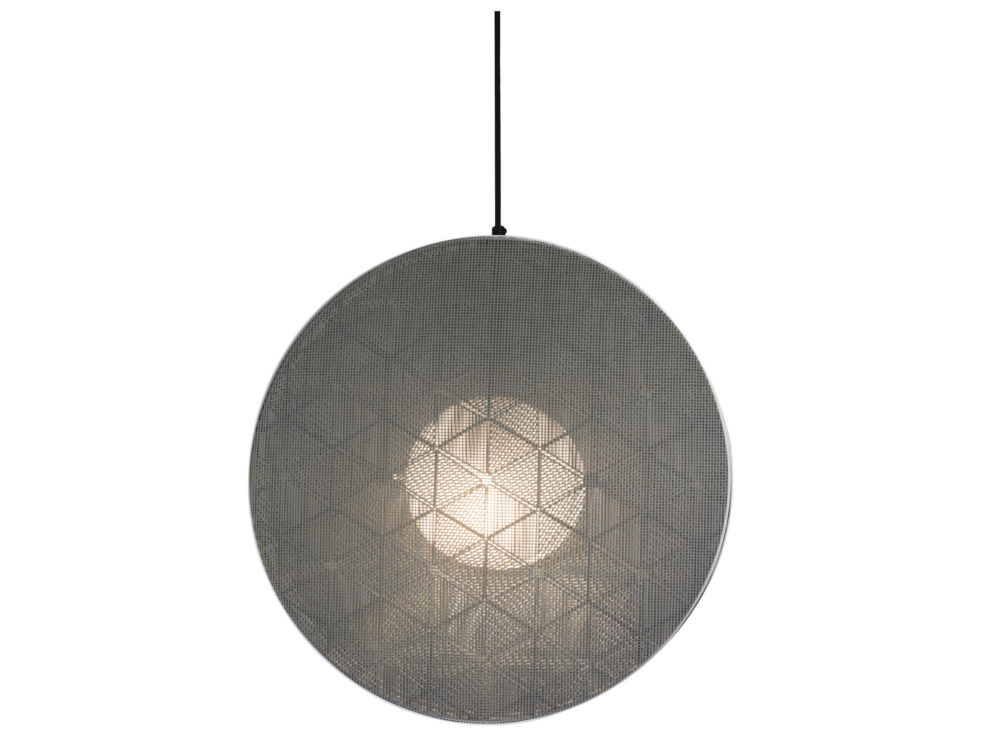 Oggetti Schema Grey Round Pendant