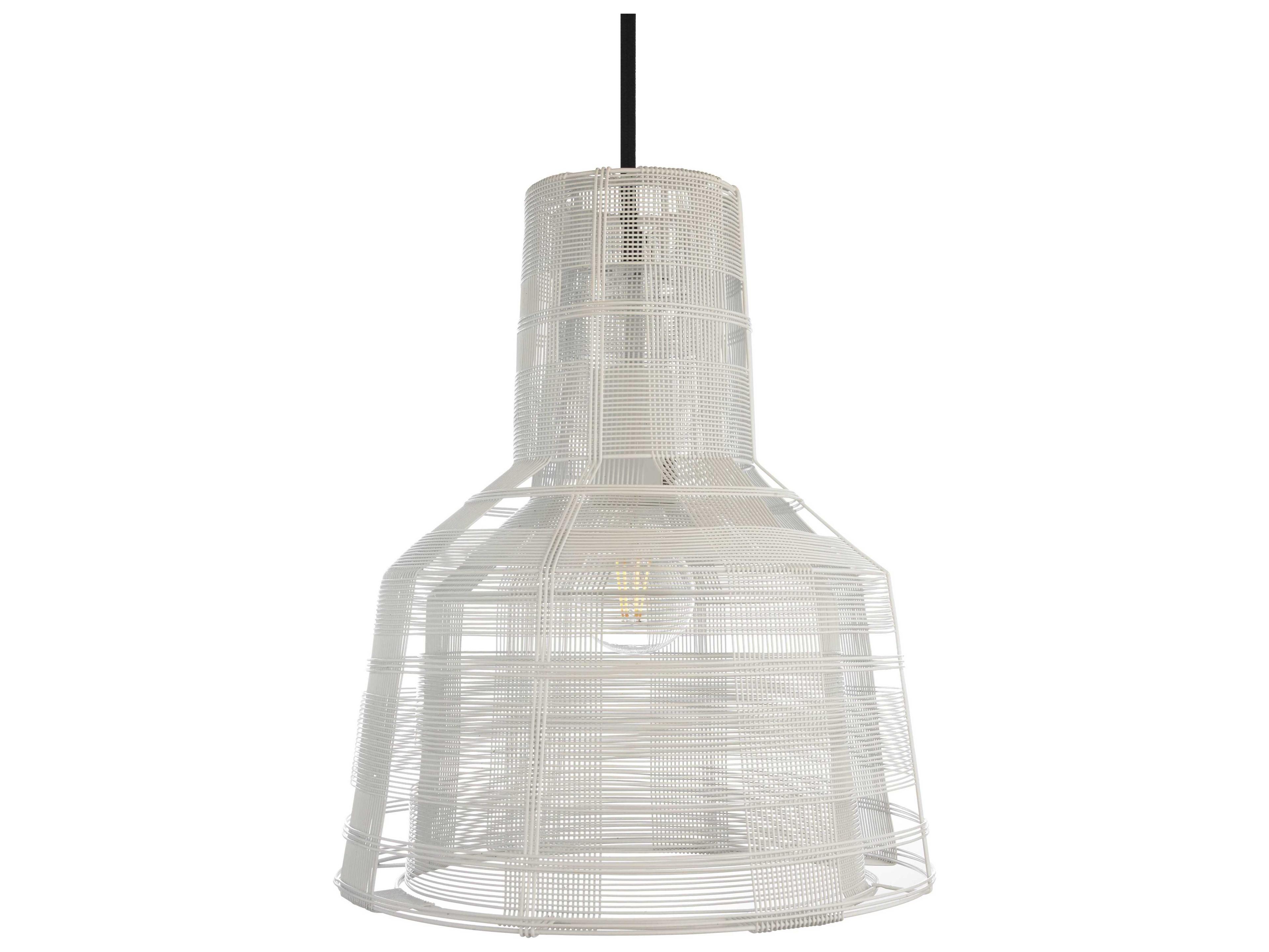 Schema Section Pendant Light White Bell