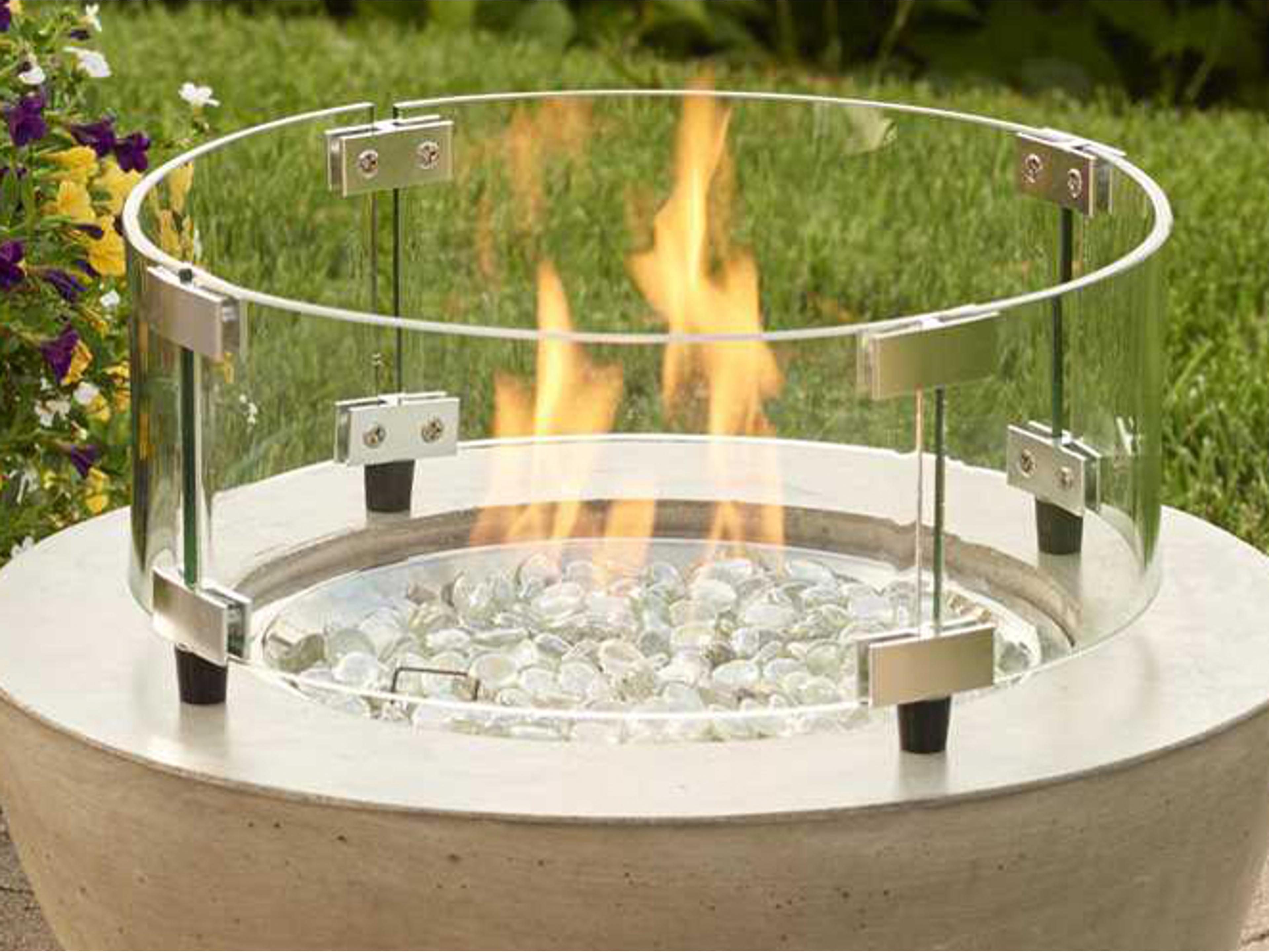 Glass 25'' Round Wind Guard