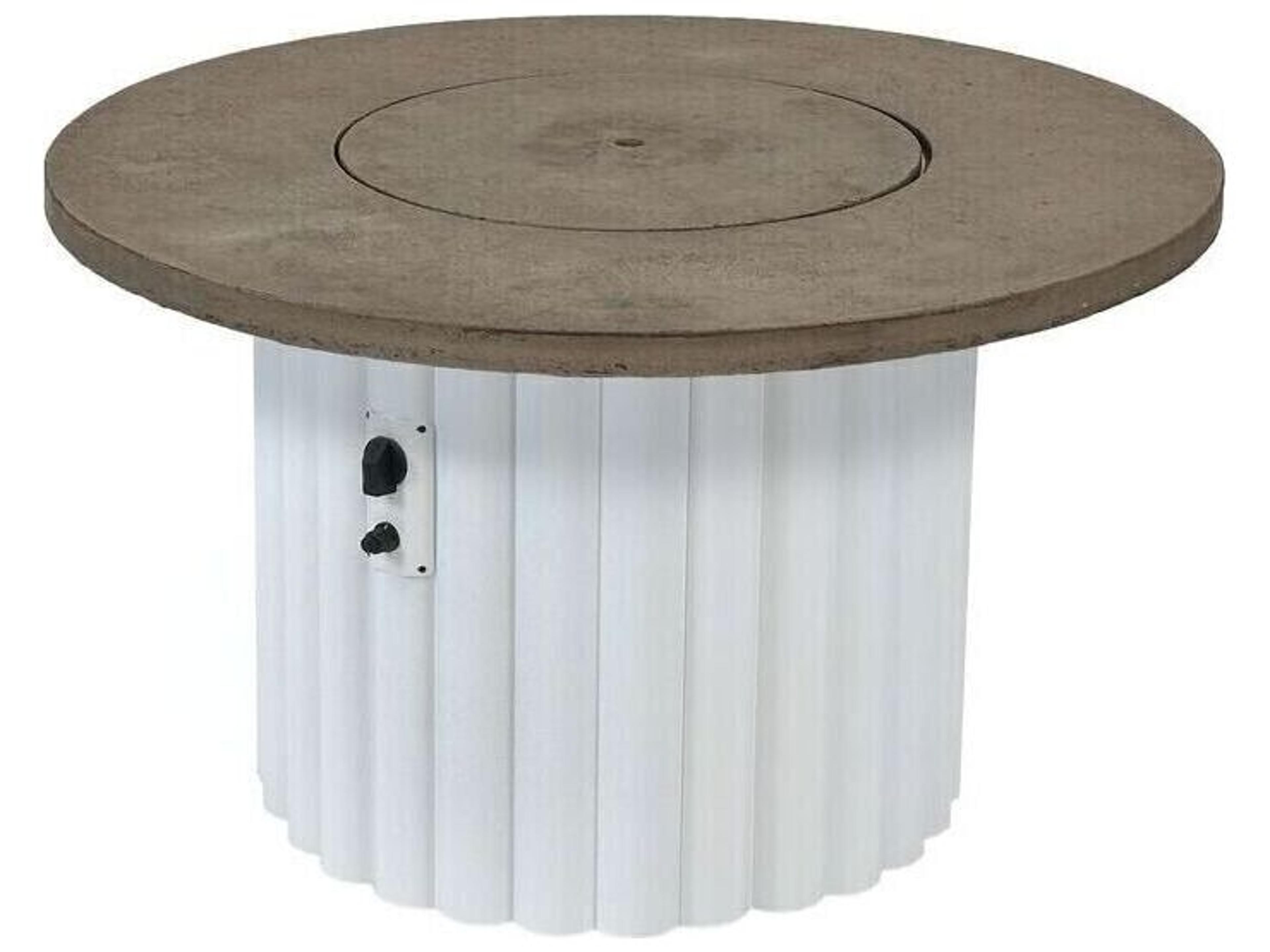 Reverie Cast Aluminum Round Fire Pit Table
