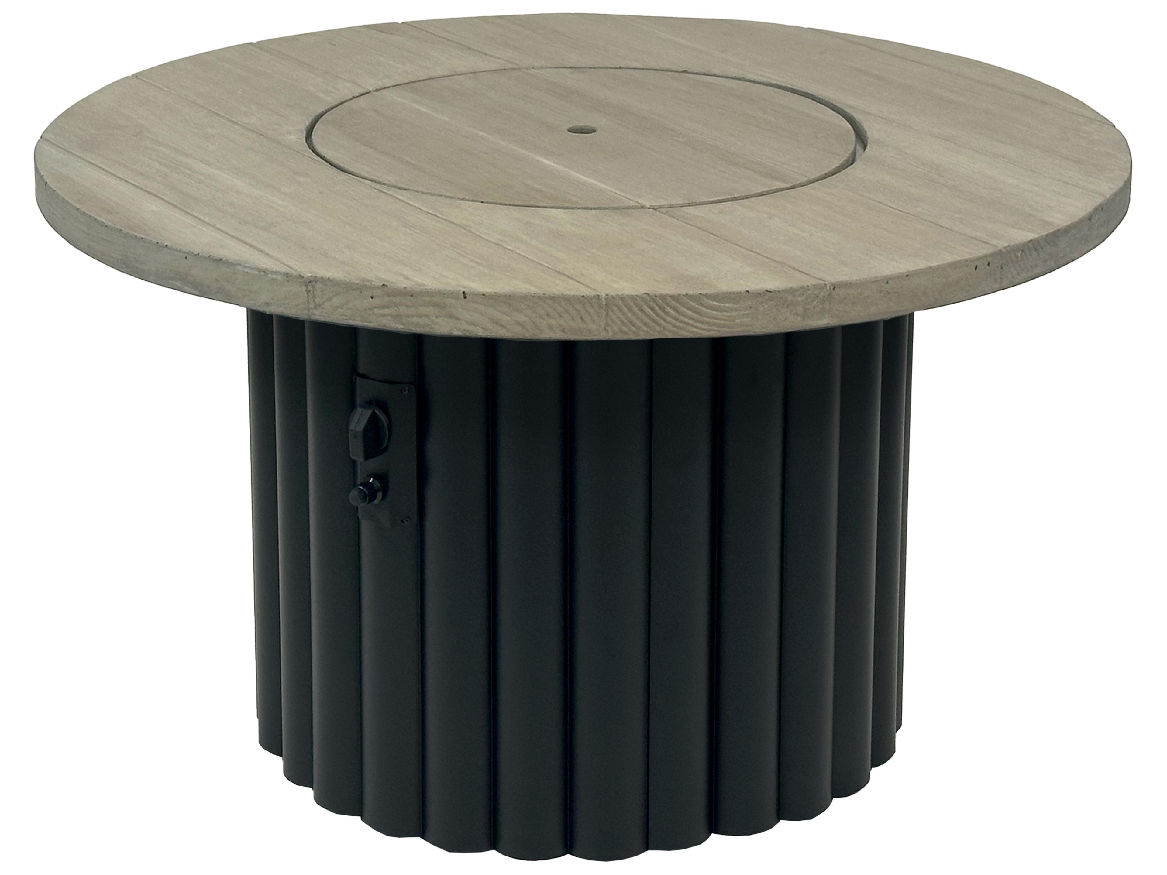 Reverie Cast Aluminum Round Fire Pit Table