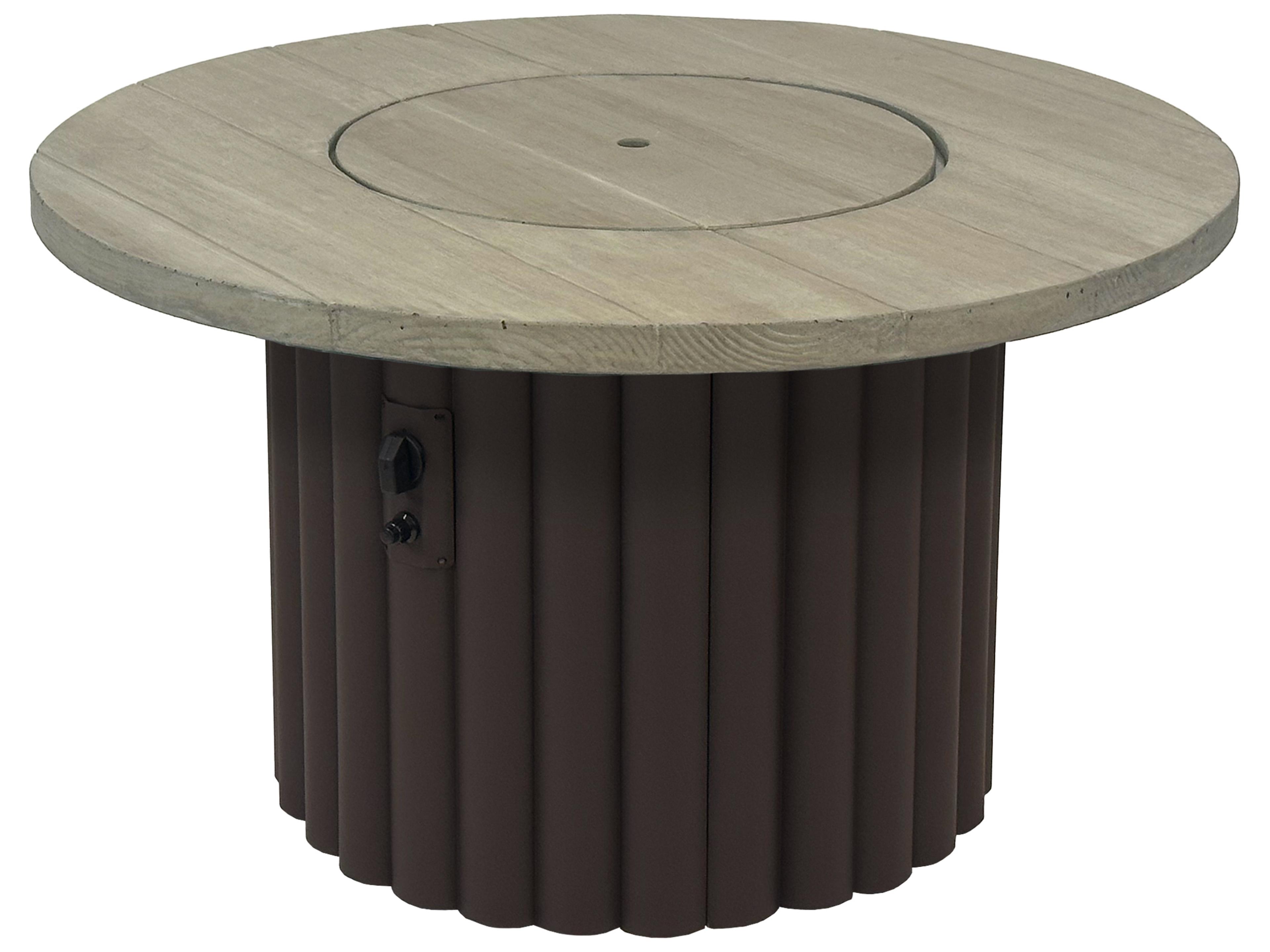 Reverie Cast Aluminum Round Fire Pit Table