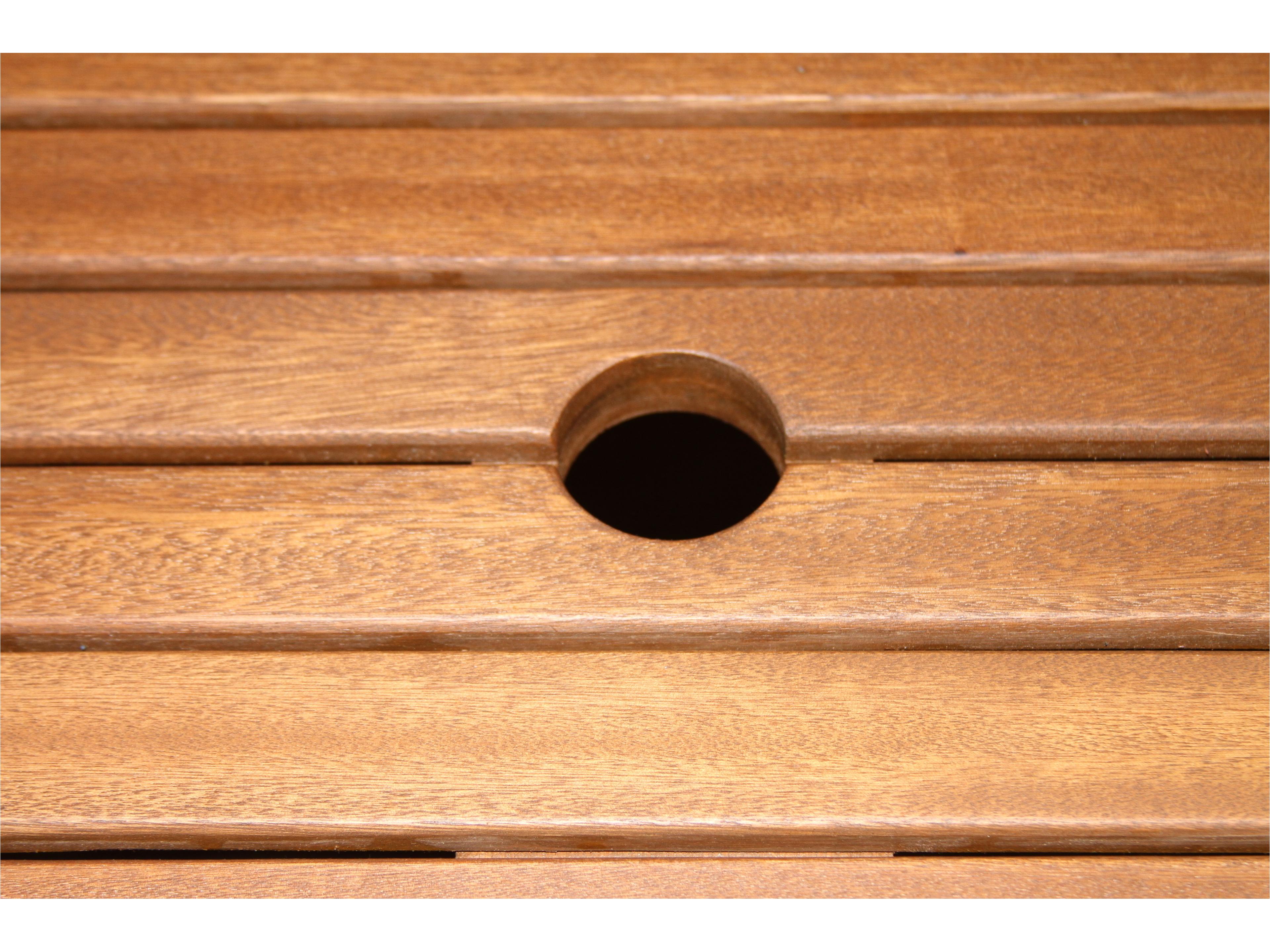 Outdoor Interiors Eucalyptus Rectangle Dining Table, 64" x 38"