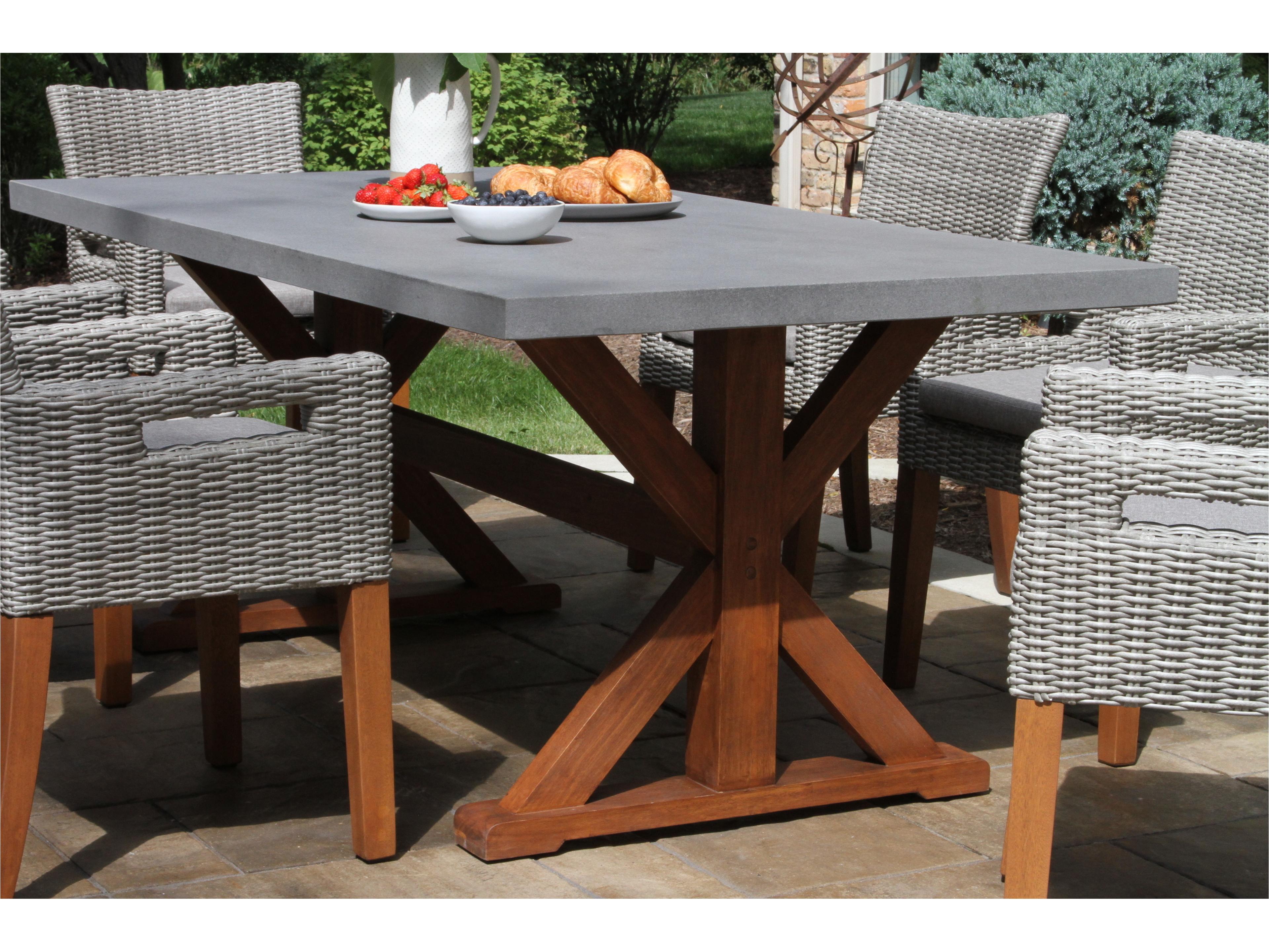 Outdoor Interiors Eucalyptus & Light Grey Wicker Armchair w Handles (Price Includes Two)