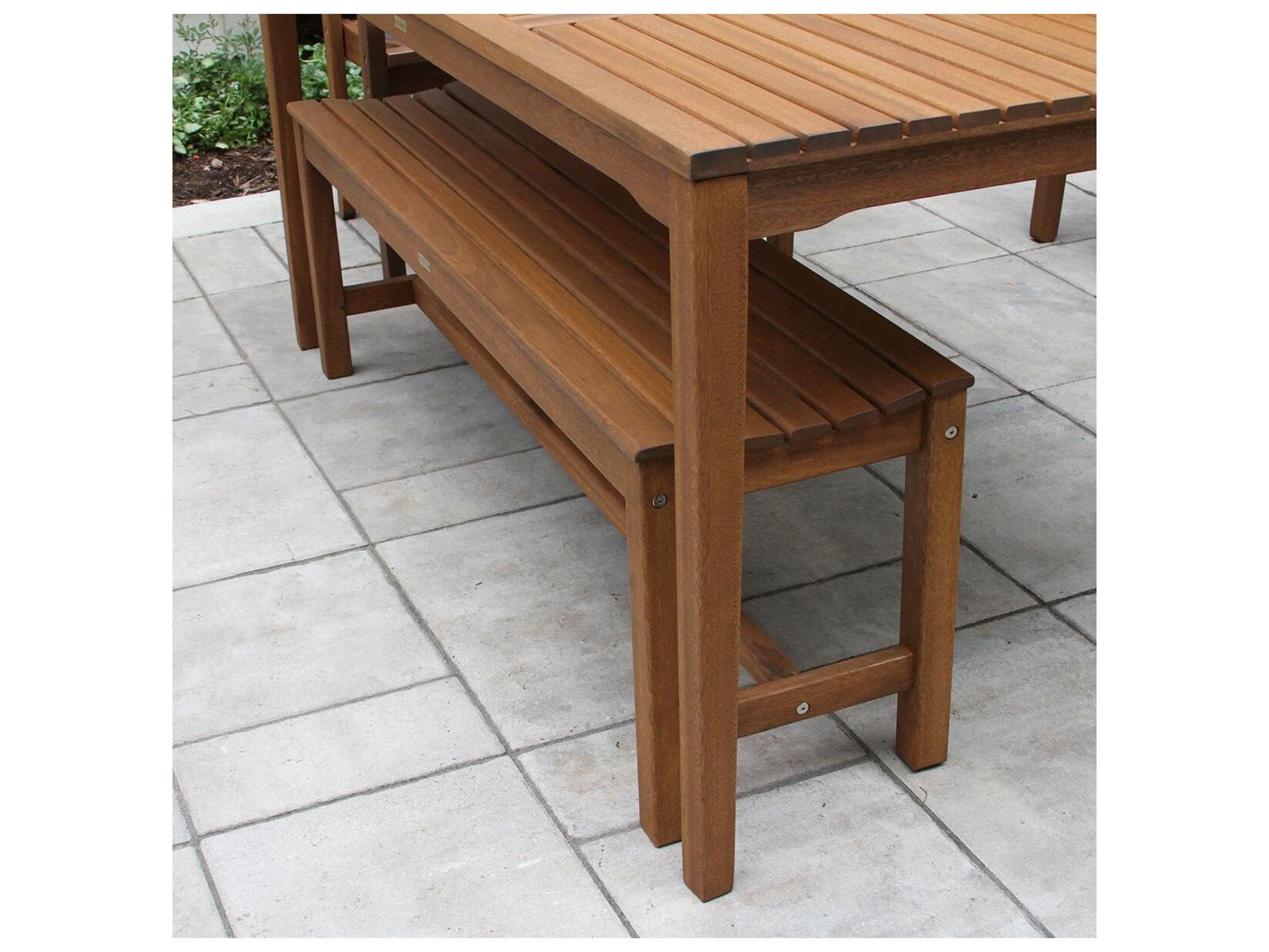 Outdoor Interiors Eucalyptus 3-Seater Backless Bench