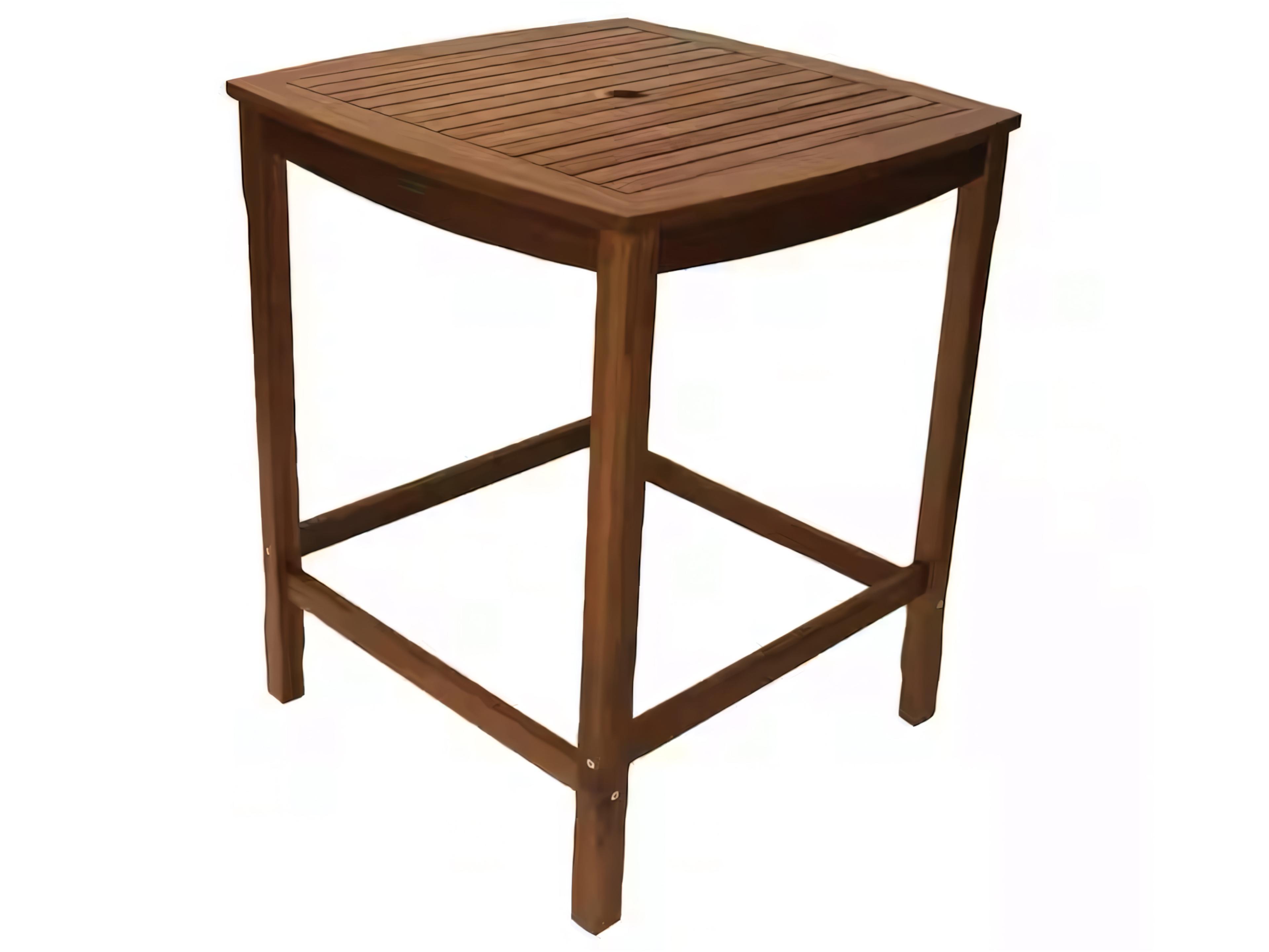 Eucalyptus Square Bar Table, 34" x 34"