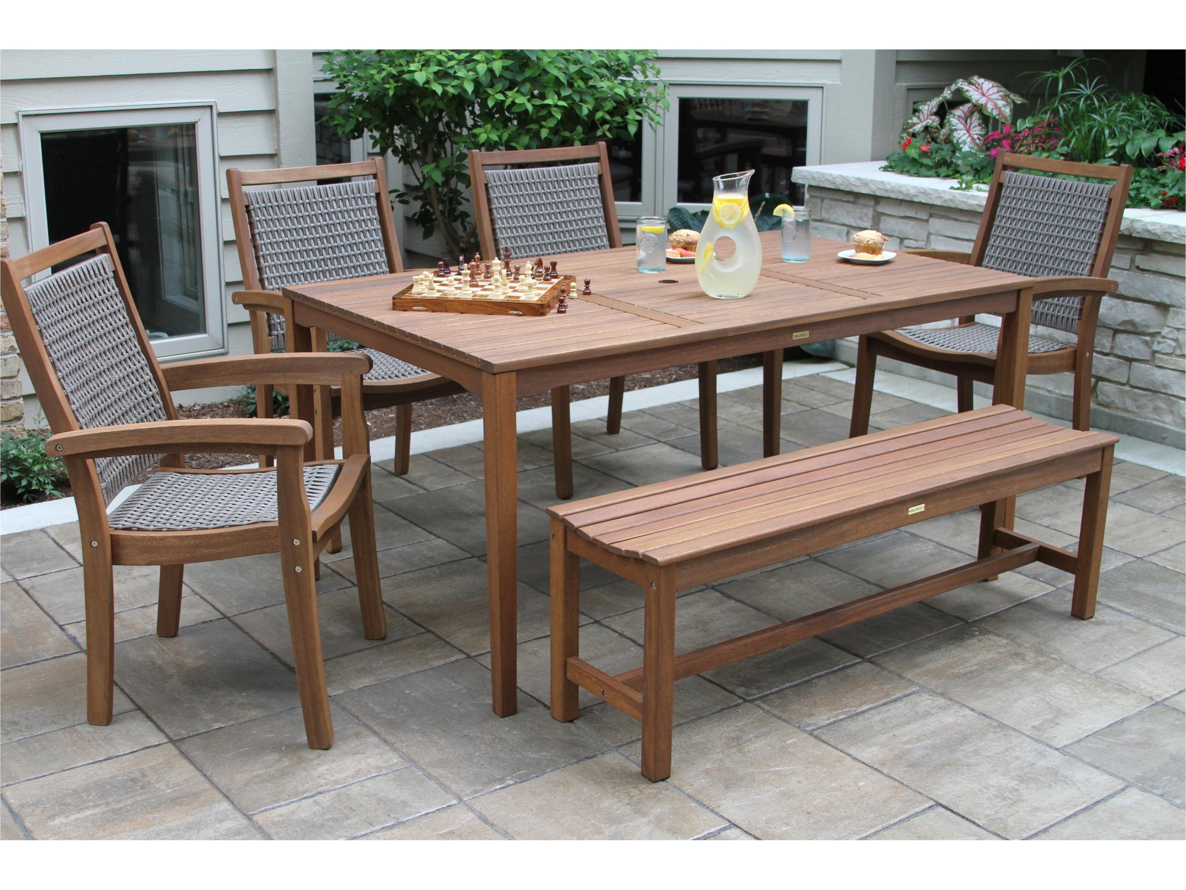 Eucalylptus Wood Dining Set