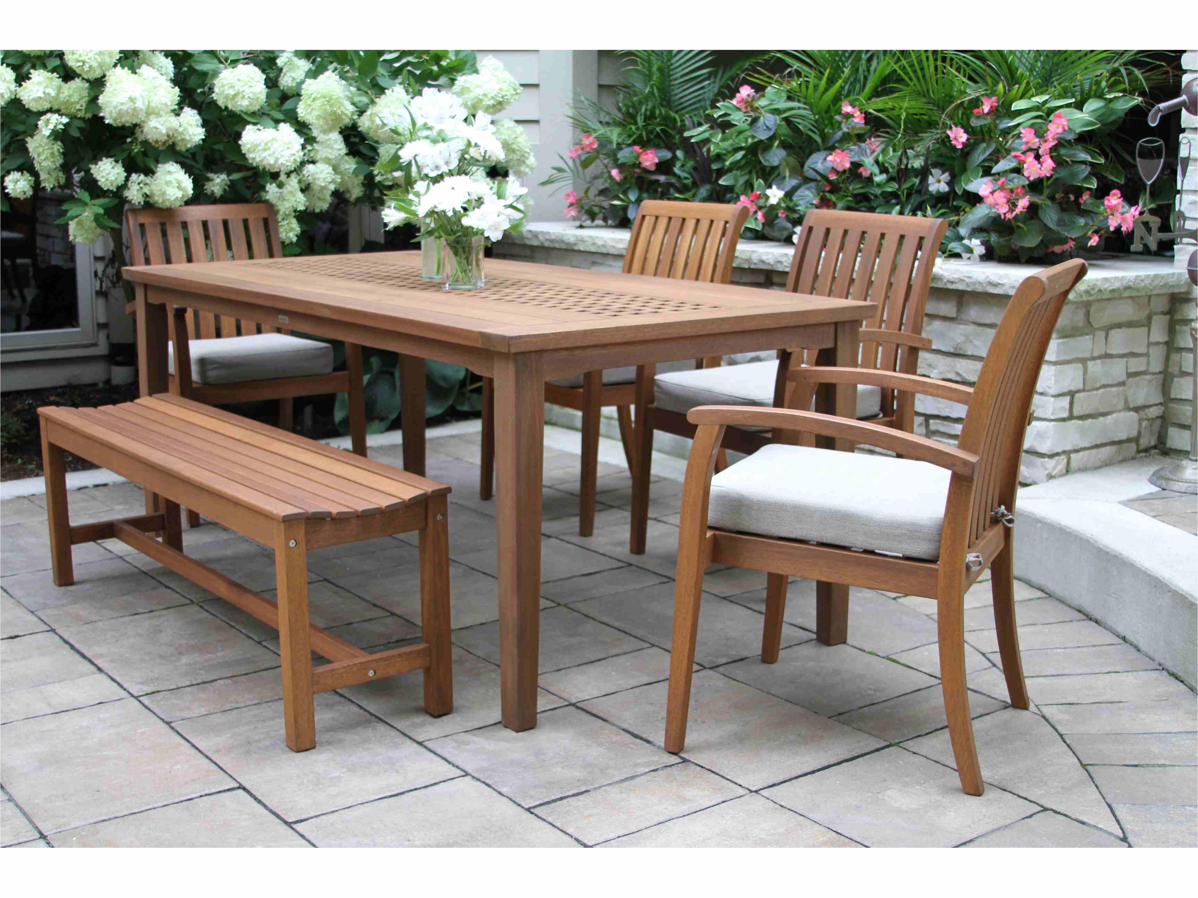 Eucalylptus Wood Dining Set