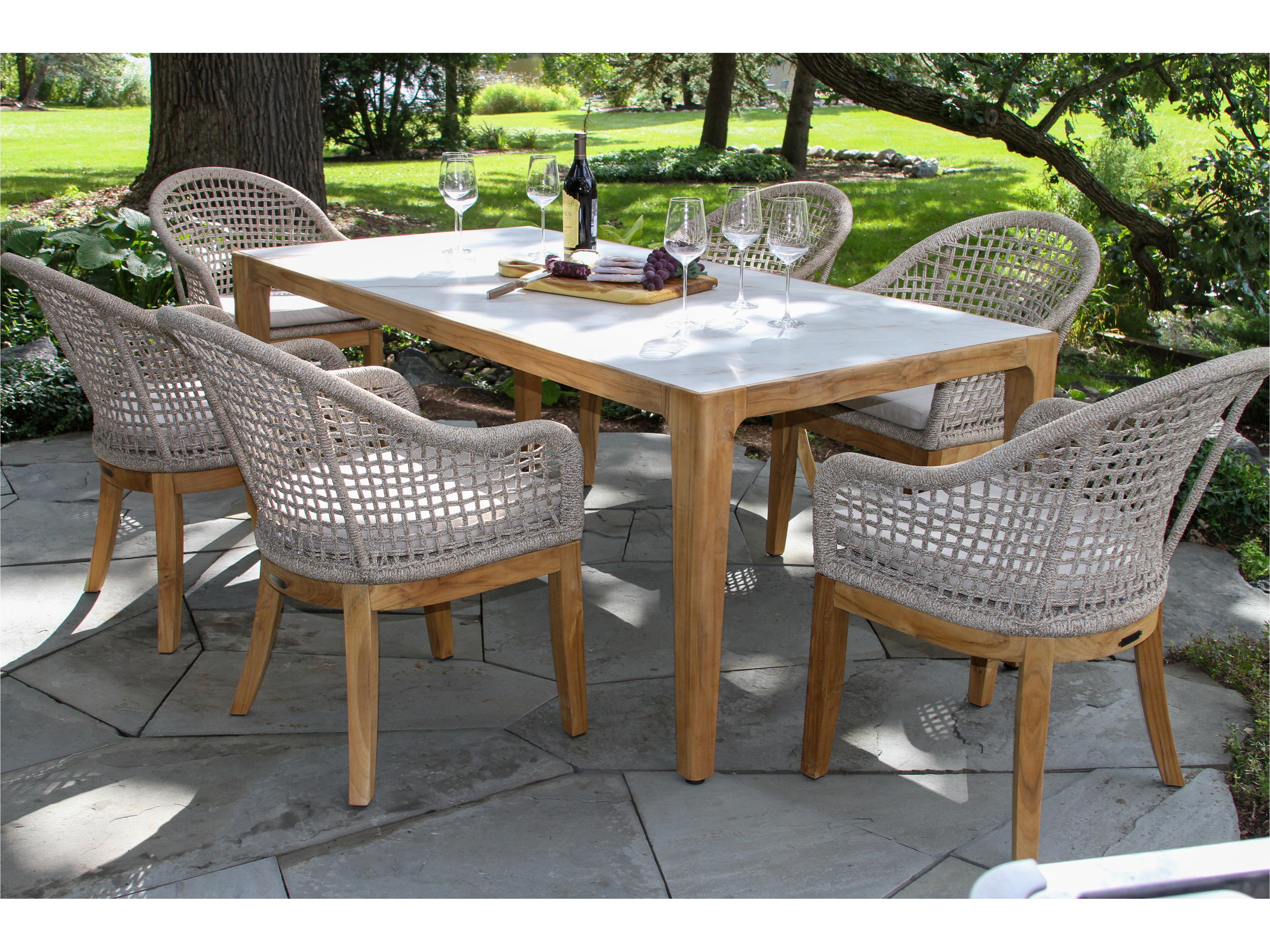 Teak Rope Dining Set