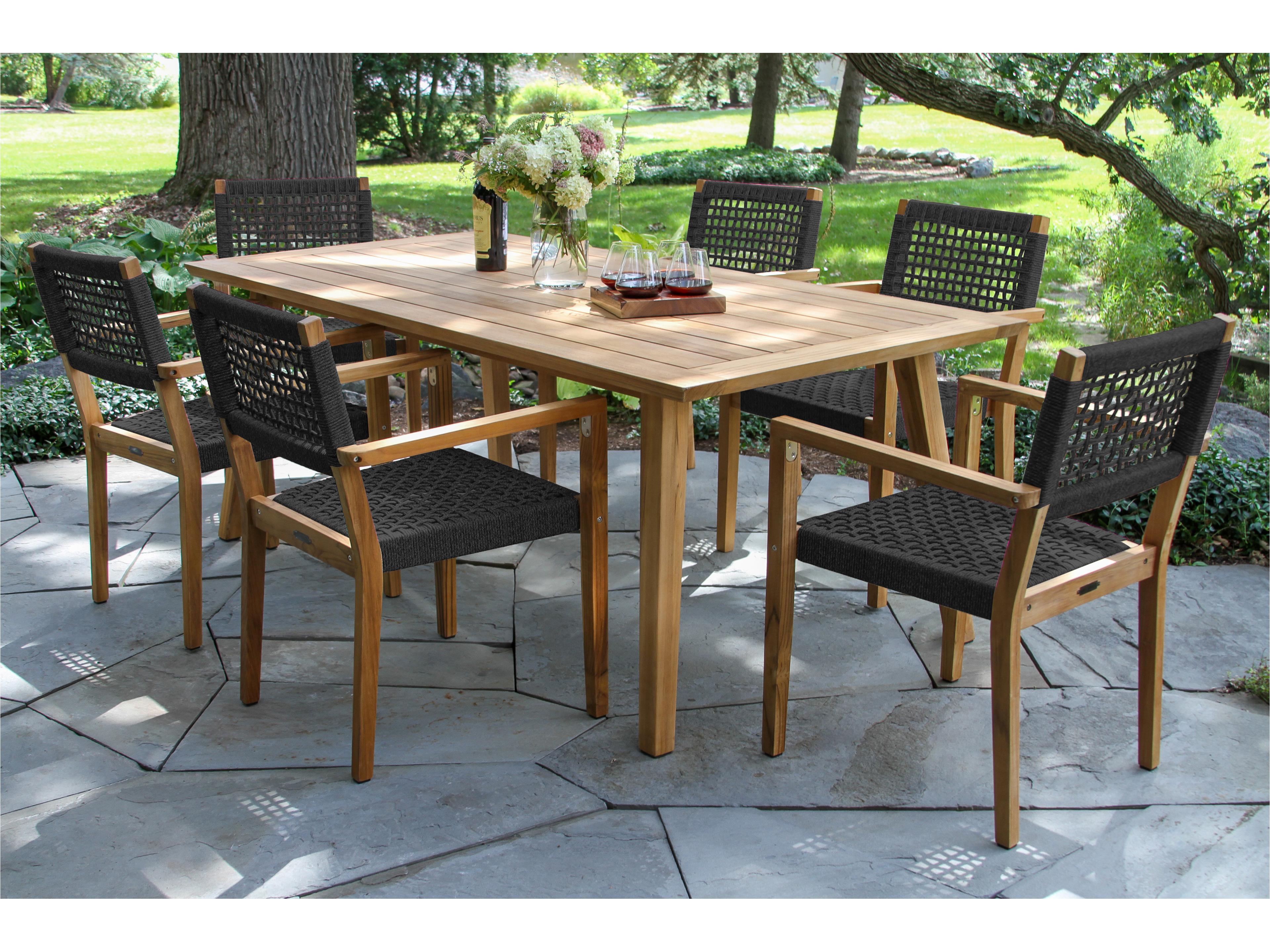 Teak Rope Dining Set