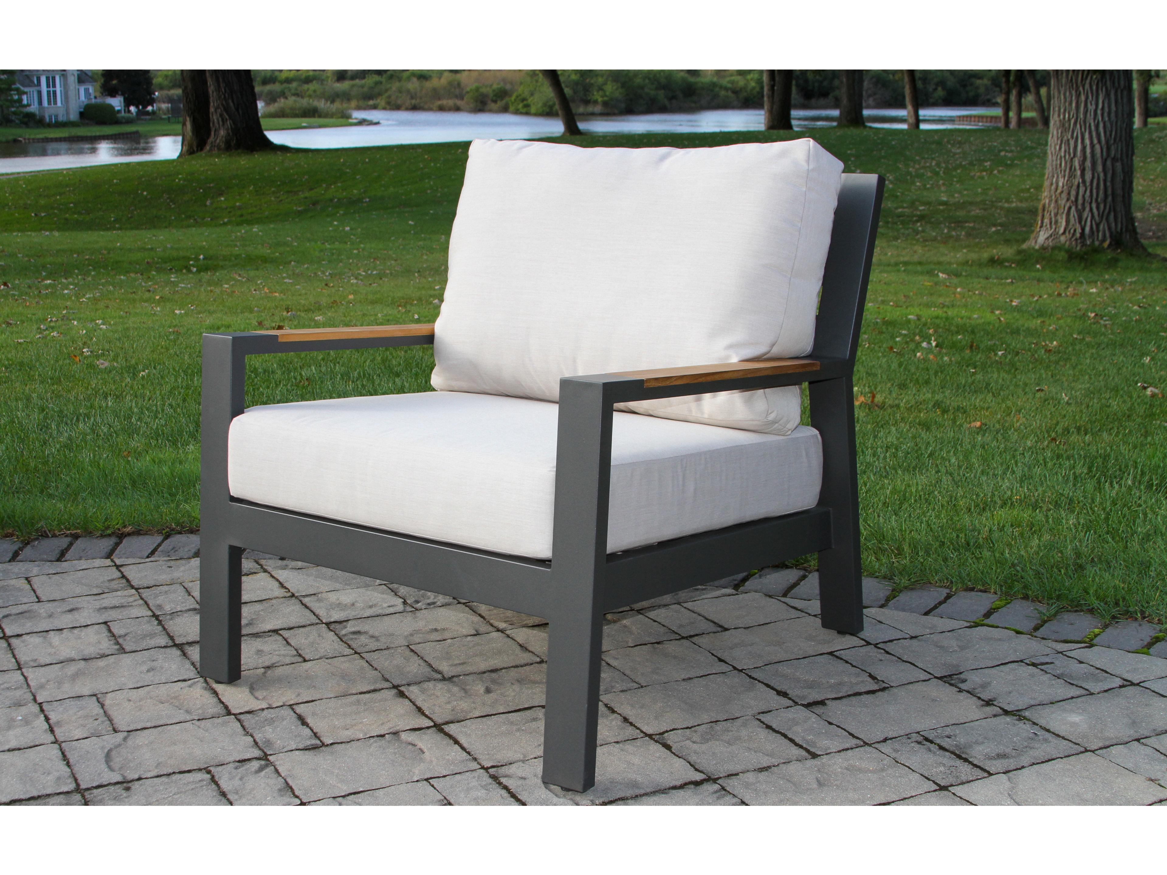 Outdoor Interiors Portofino Lounge Chair w Sunbrella (Price Includes Two)