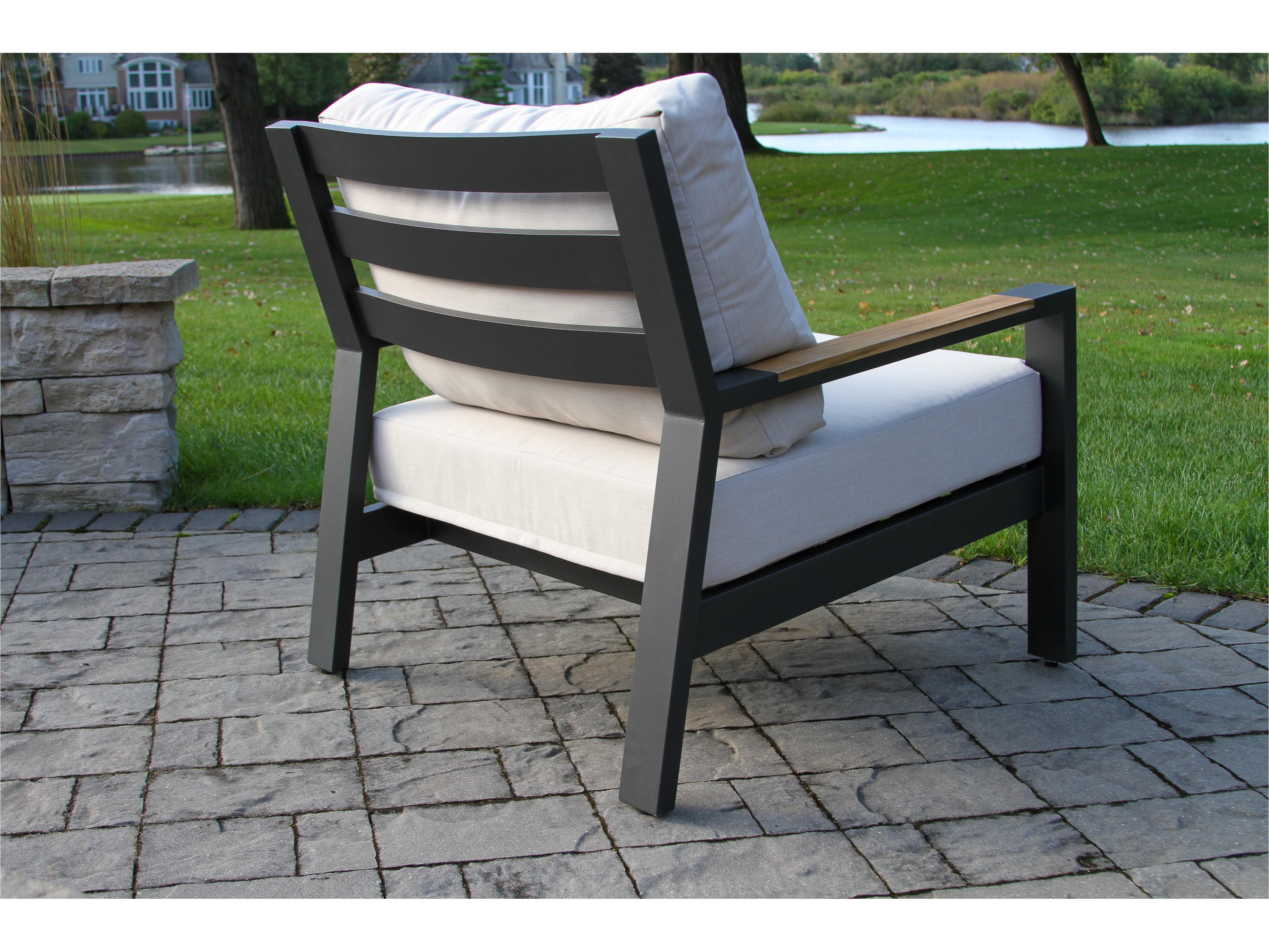 Outdoor Interiors Portofino Lounge Chair w Sunbrella (Price Includes Two)